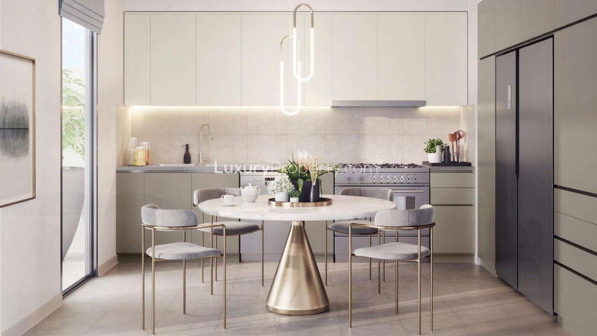 Modern living room in Expo Golf Villas Phase 4, Emaar South, Dubai South community