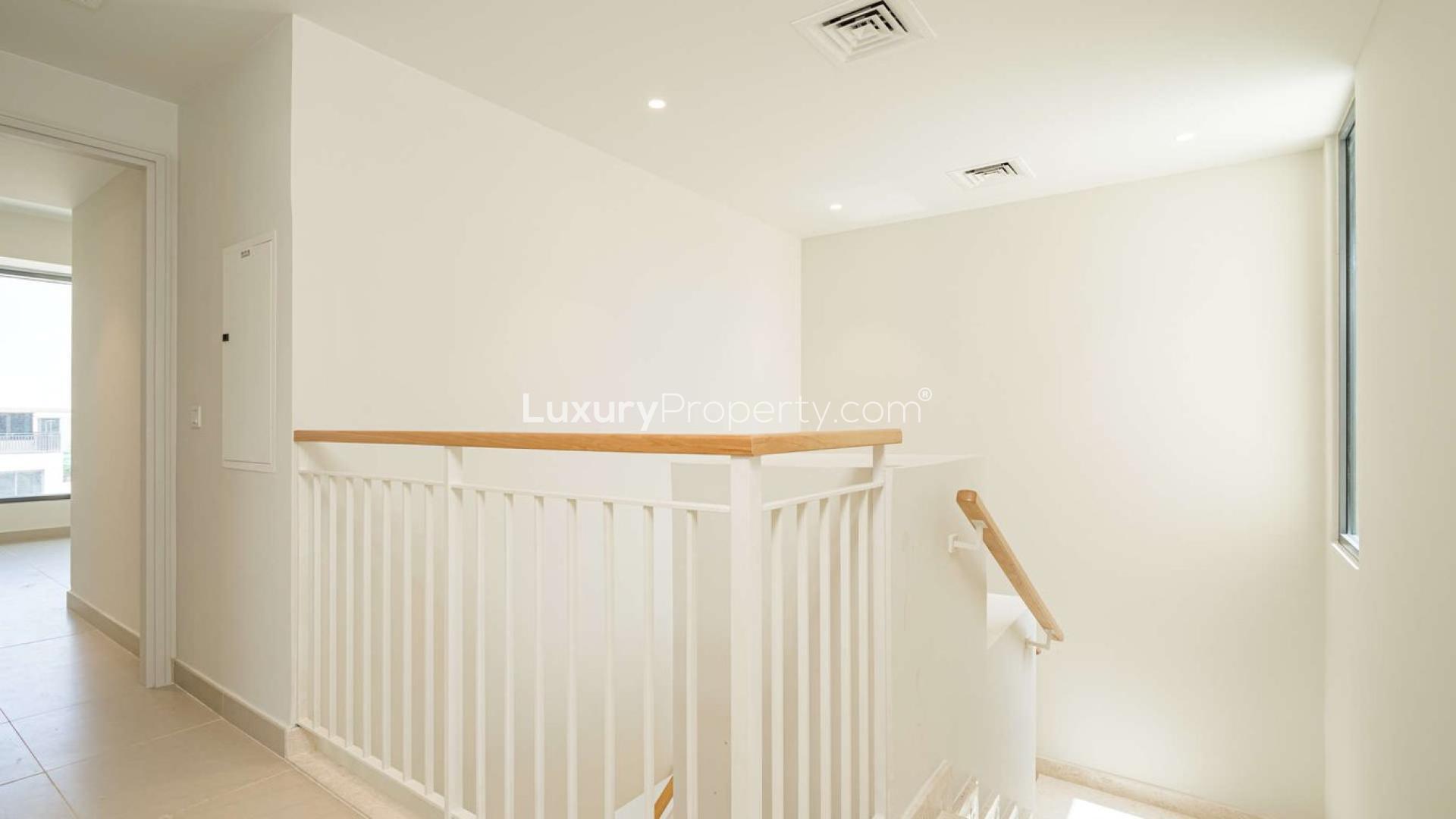 Bright staircase in five-bedroom villa, Maple at Dubai Hills Estate, for sale