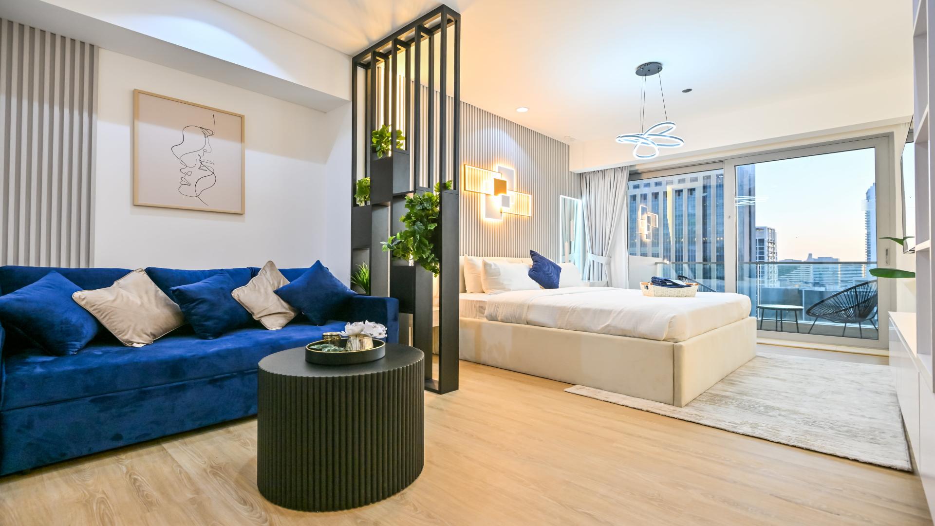 Upgraded studio with balcony and full Marina view at JW Marriott Marina, Dubai