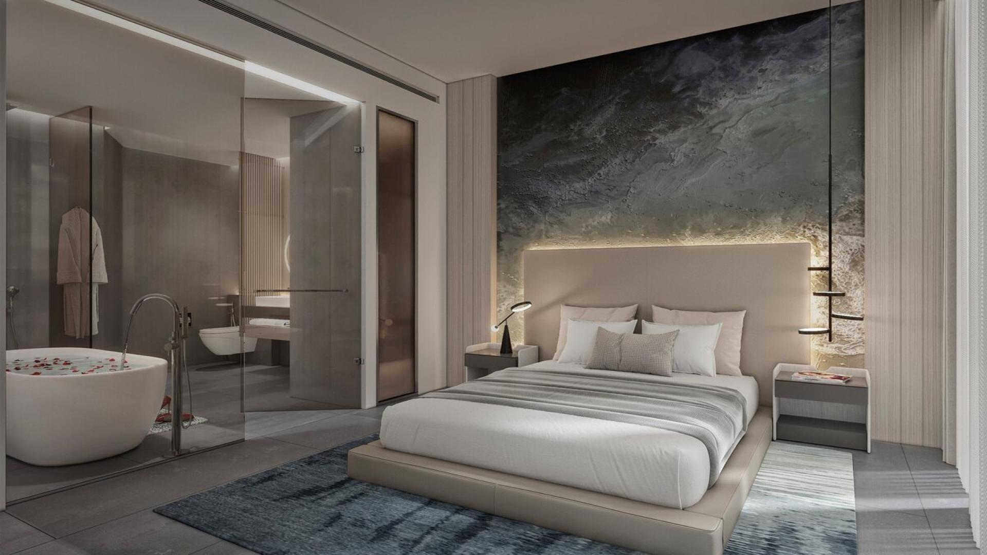 Luxurious infinity pool view from Dubai Marina apartment for sale near Dubai Marina Mall