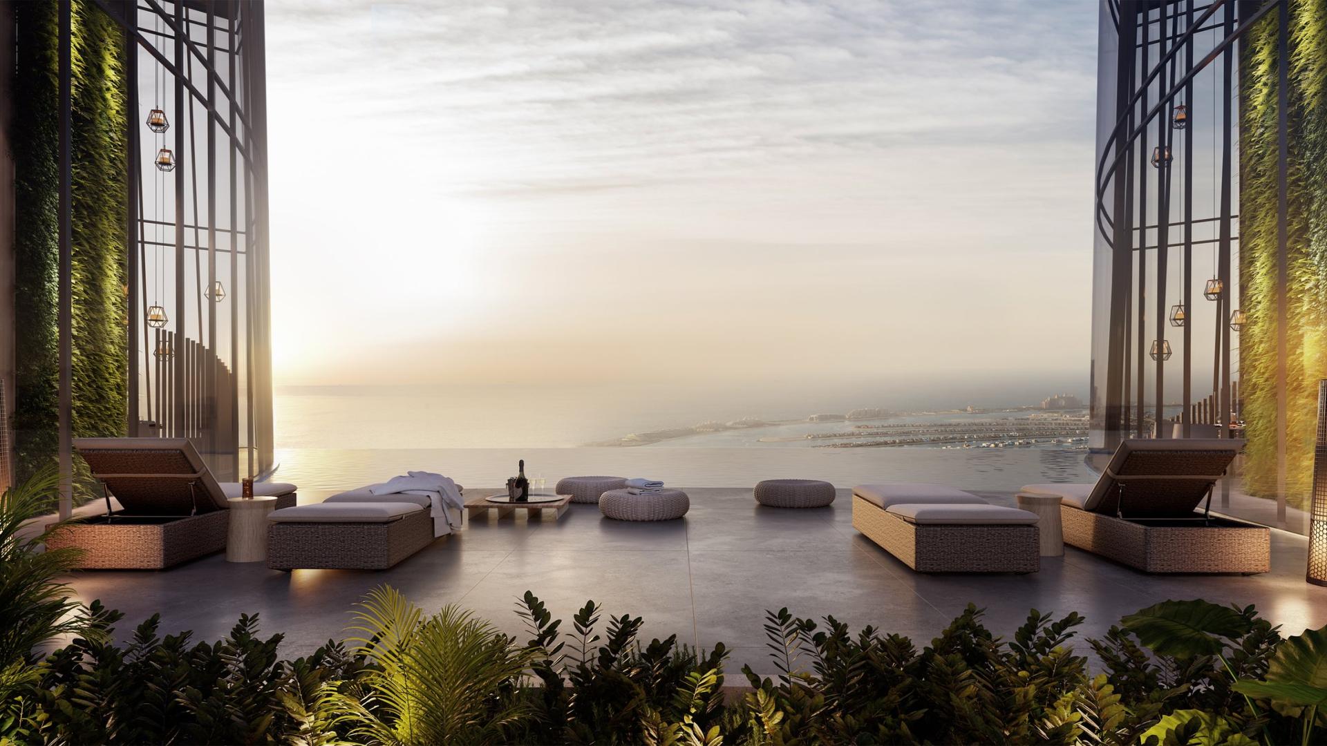 Dubai Marina skyline view with modern skyscrapers near Dubai Marina Mall
