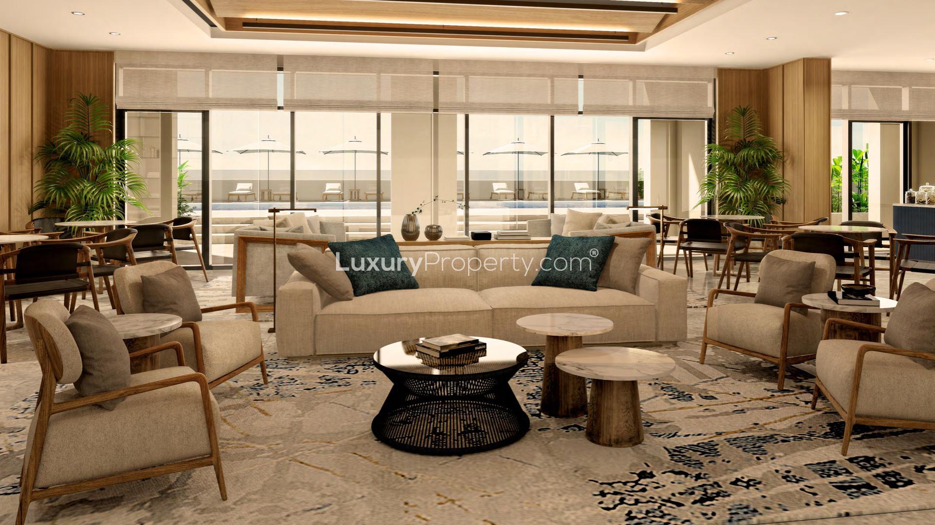 Luxurious lobby interior of Marriott Residences Tower 3, Al Barsha South, Dubai for sale