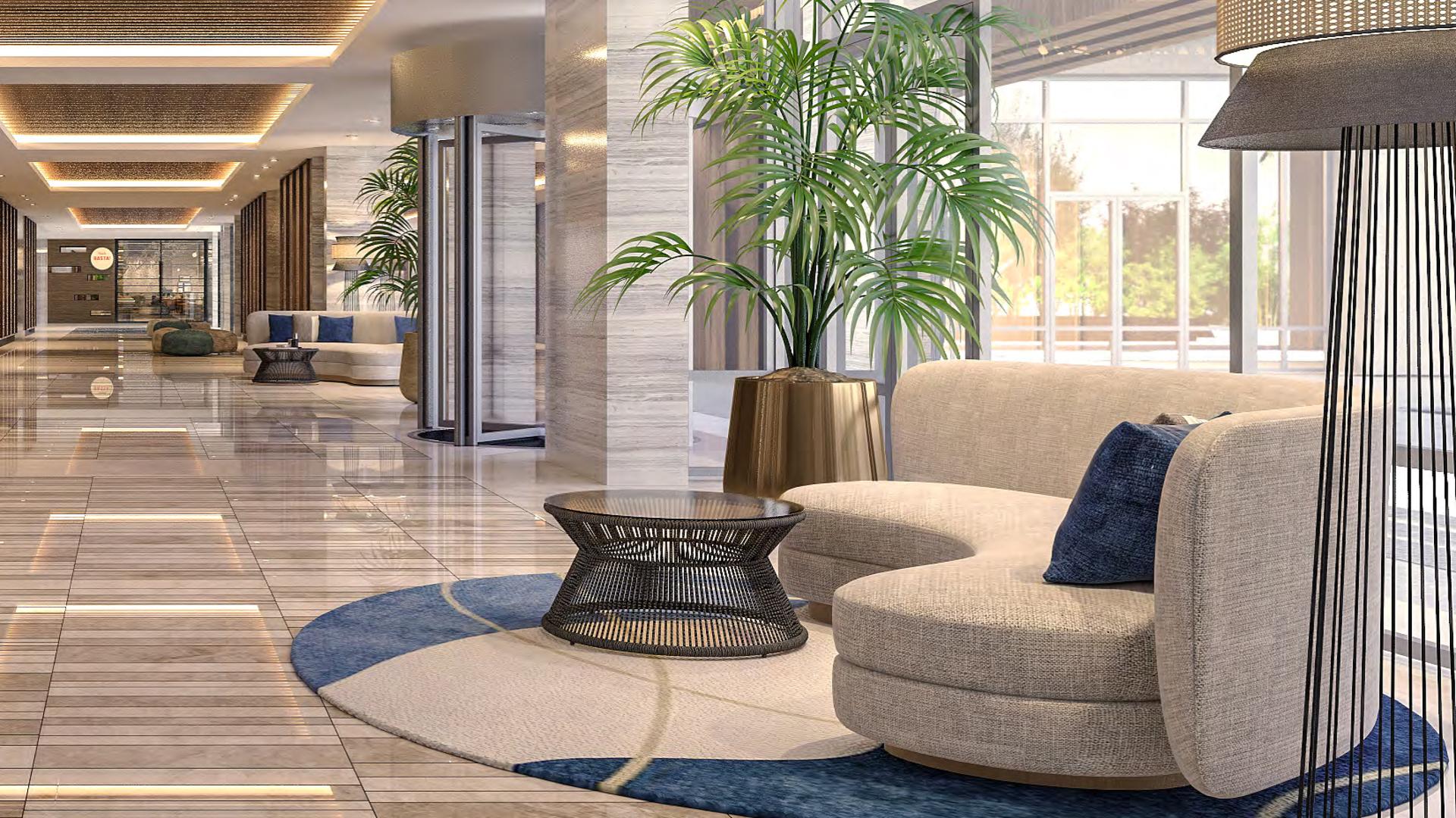 Luxurious lounge area in Marriott Residences Tower 3, Al Barsha South, Dubai building for sale