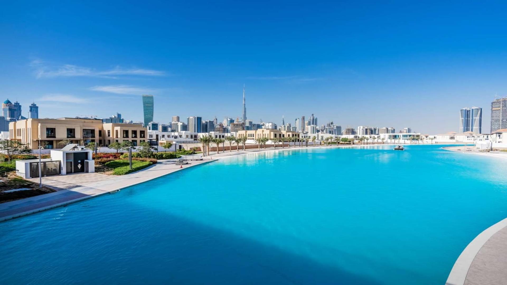 Prime District One Land for Sale, Mohammed Bin Rashid City, featuring scenic bridge view