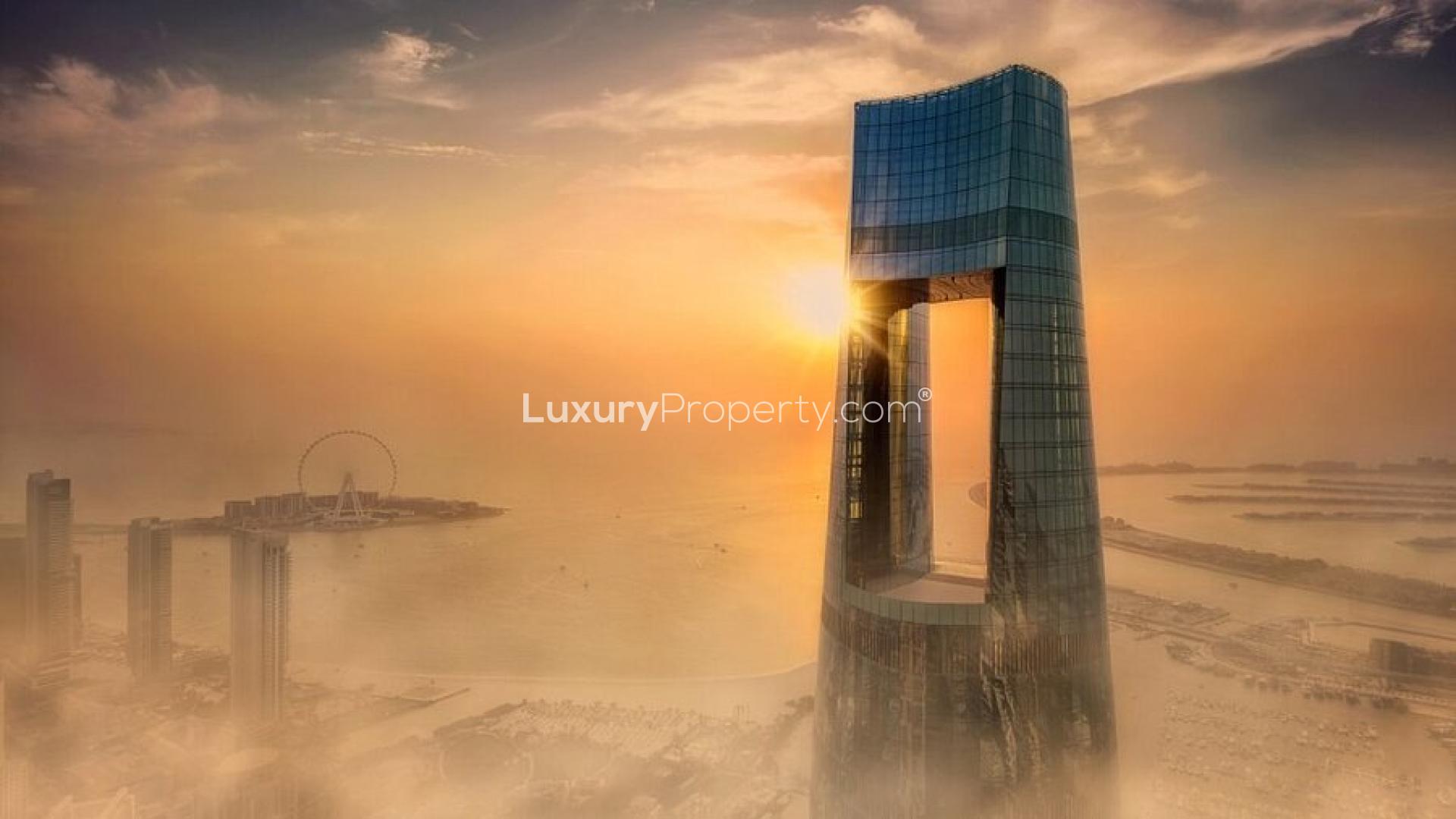 Ciel Tower in Dubai Marina, stunning serviced residence for sale with ocean view