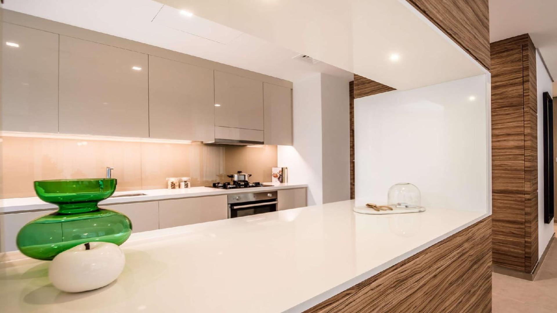 Modern living room in Banyan Tree Dubai apartment, featuring stylish decor and natural light