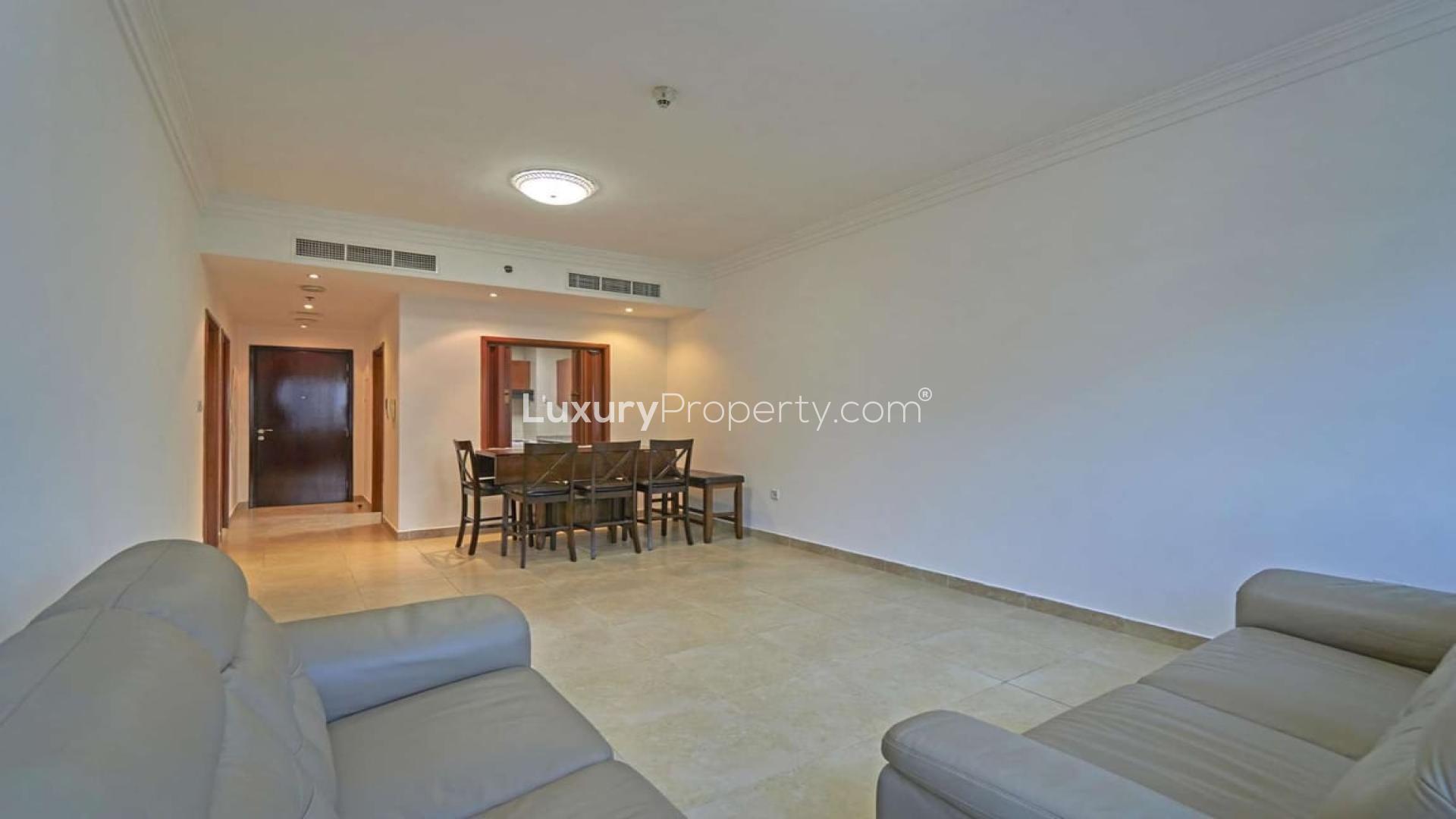 Exterior view of Mag 218 Tower, residential apartment for rent in Dubai Marina