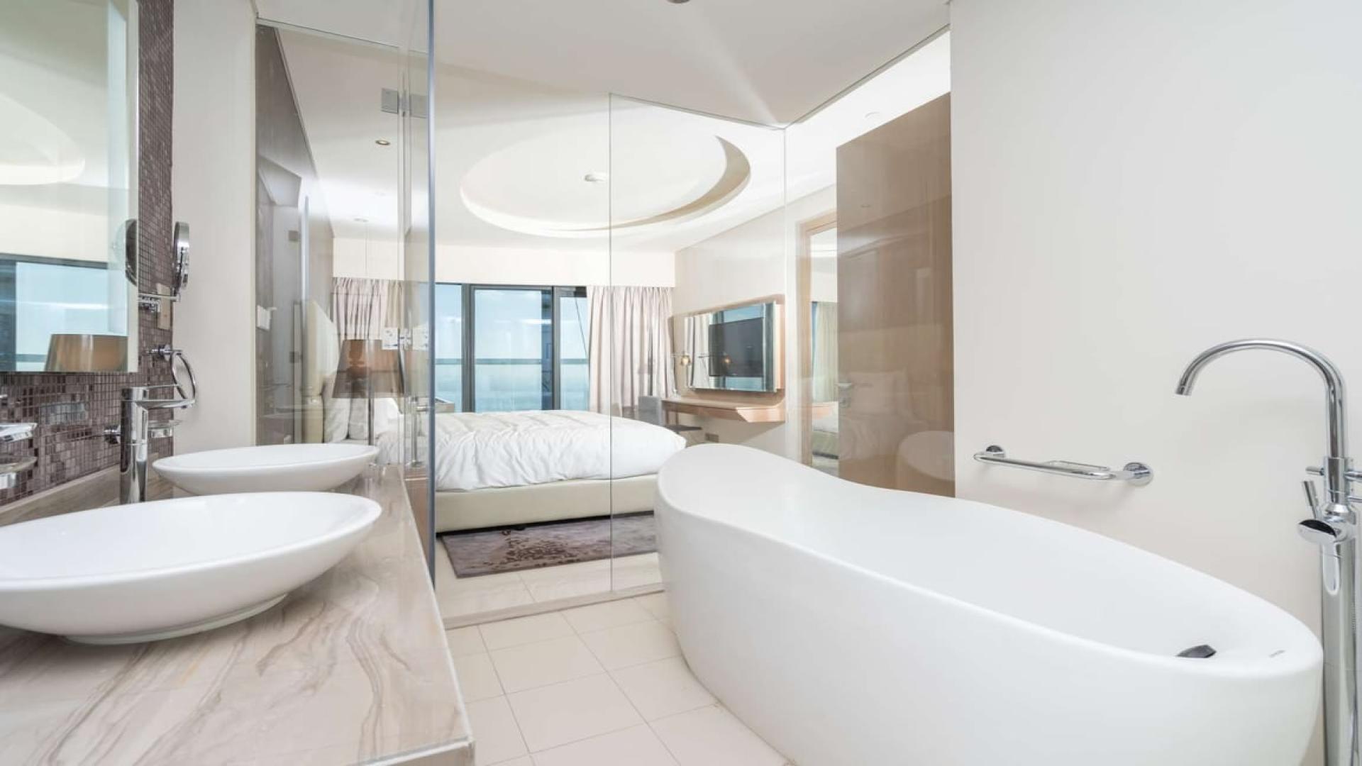 Luxurious bedroom with city view in Hollywood Glamour Apartment, Business Bay, Paramount Hotels & Resorts