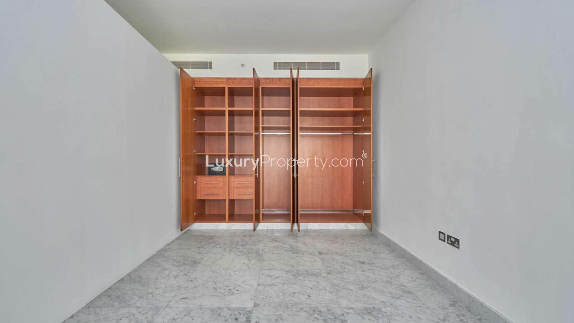 Exterior view of Central Park Tower, DIFC apartment for rent, prime location