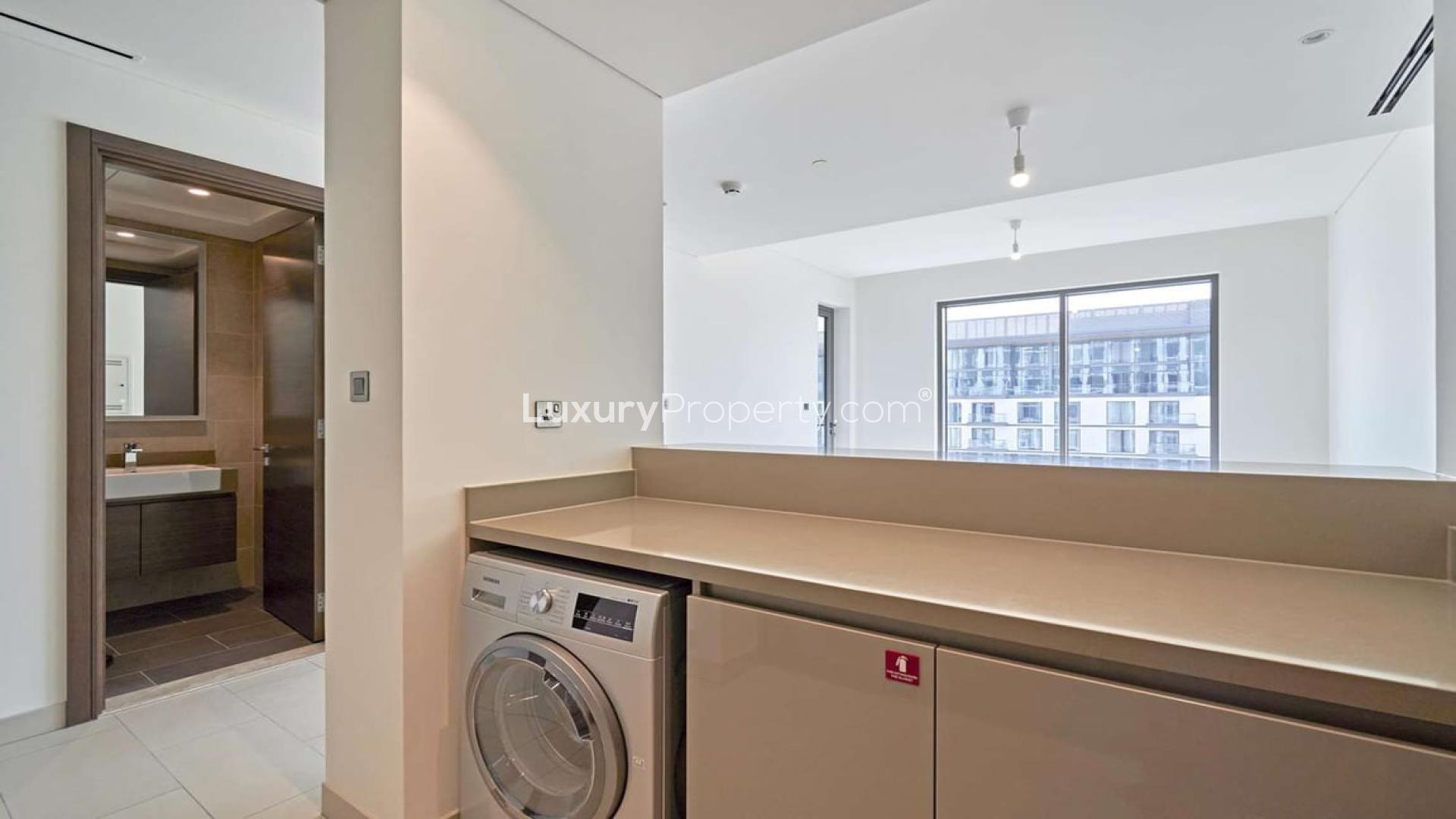 Modern apartment with pool view in Sobha Hartland, Mohammed Bin Rashid City, for rent