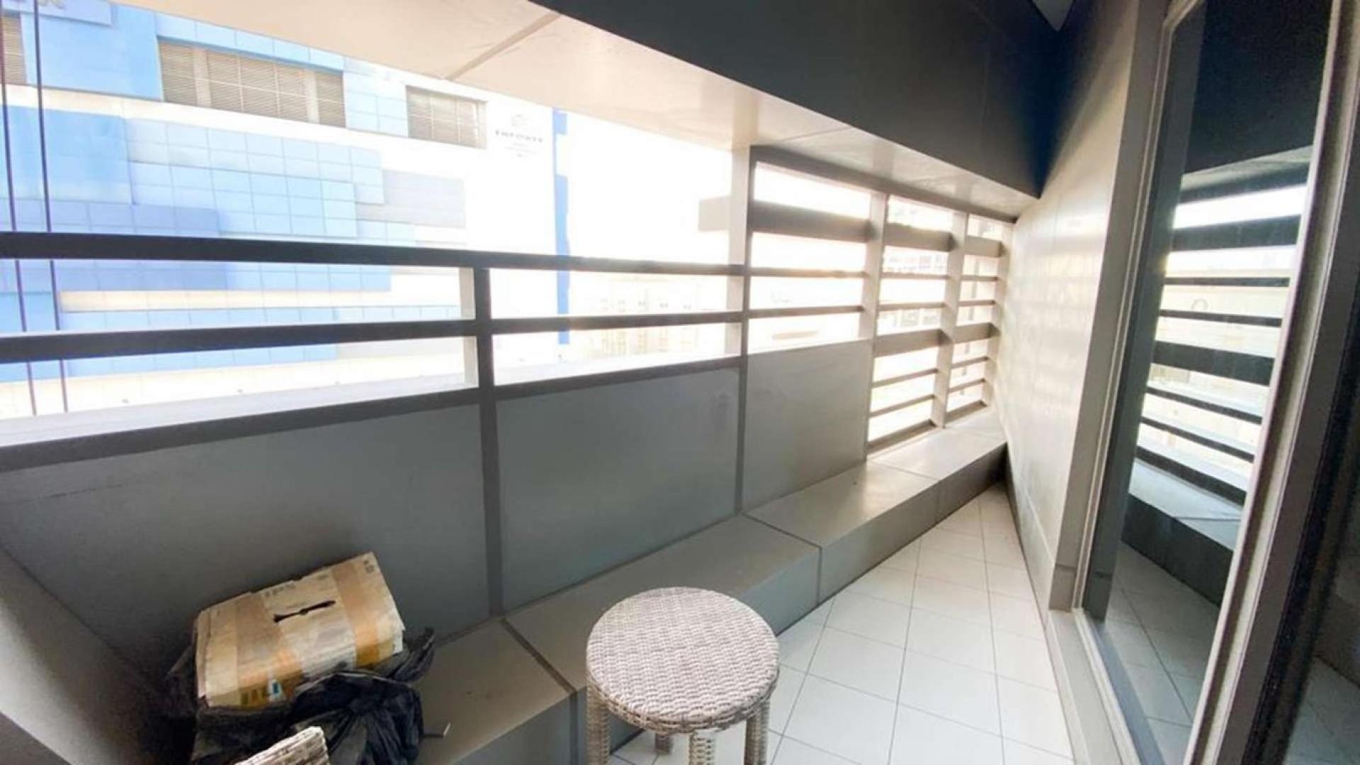 Balcony view of 1-bedroom apartment in The Vogue, Business Bay for rent