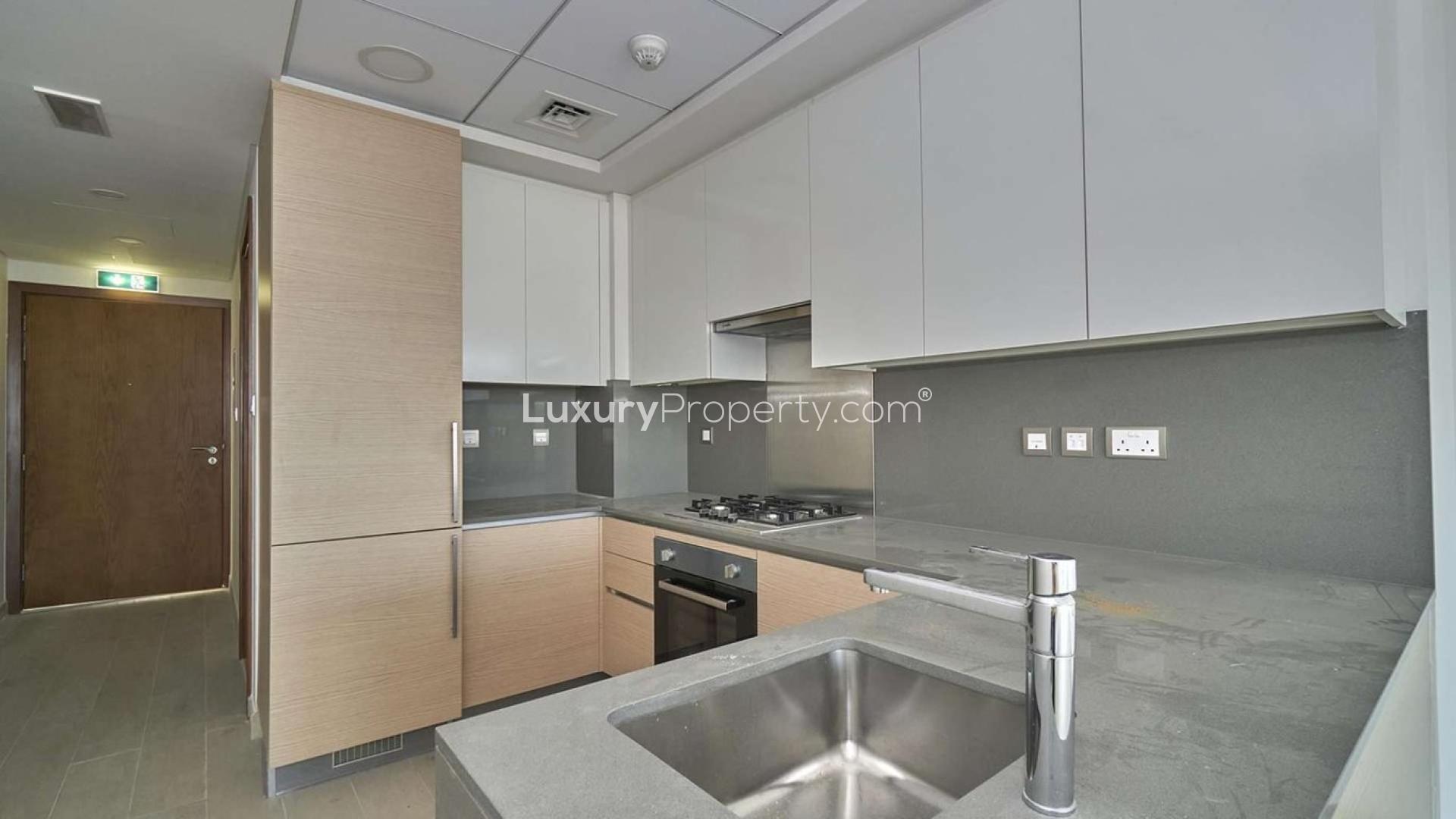 Stunning apartment exterior with pool, Palm Jumeirah, MINA by Azizi, available for rent