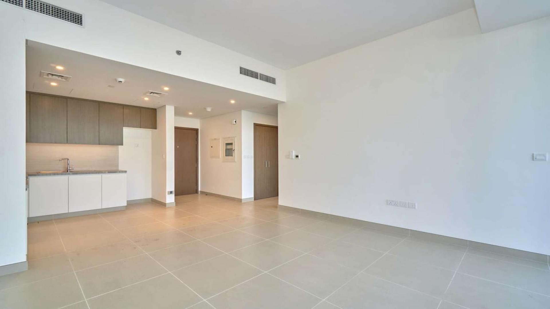 Brand new one-bedroom apartment interior with modern kitchen in Dubai Marina, 5242