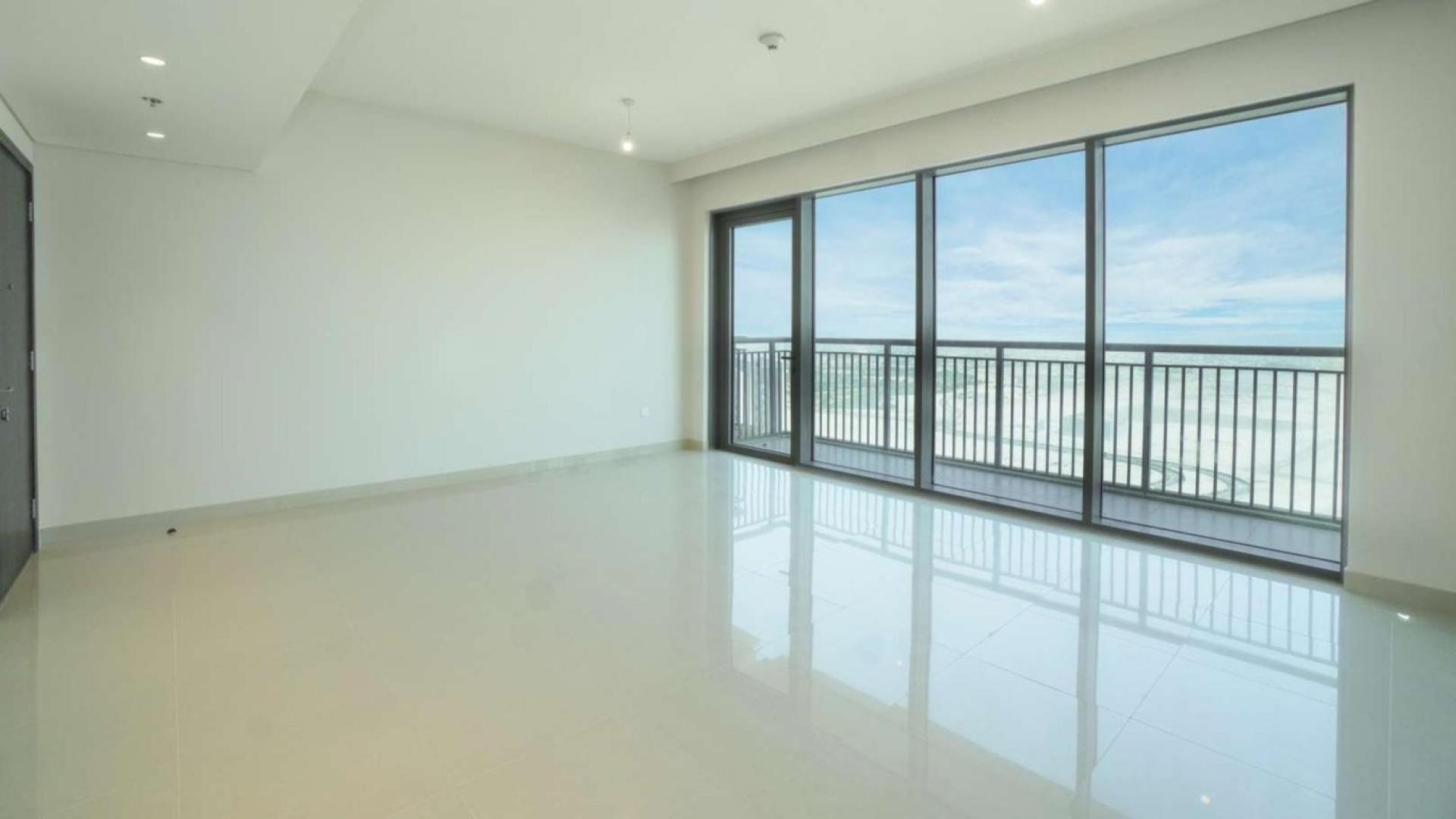 Balcony view from 1-bedroom apartment in Harbour Views Tower 1, Dubai Creek Harbour