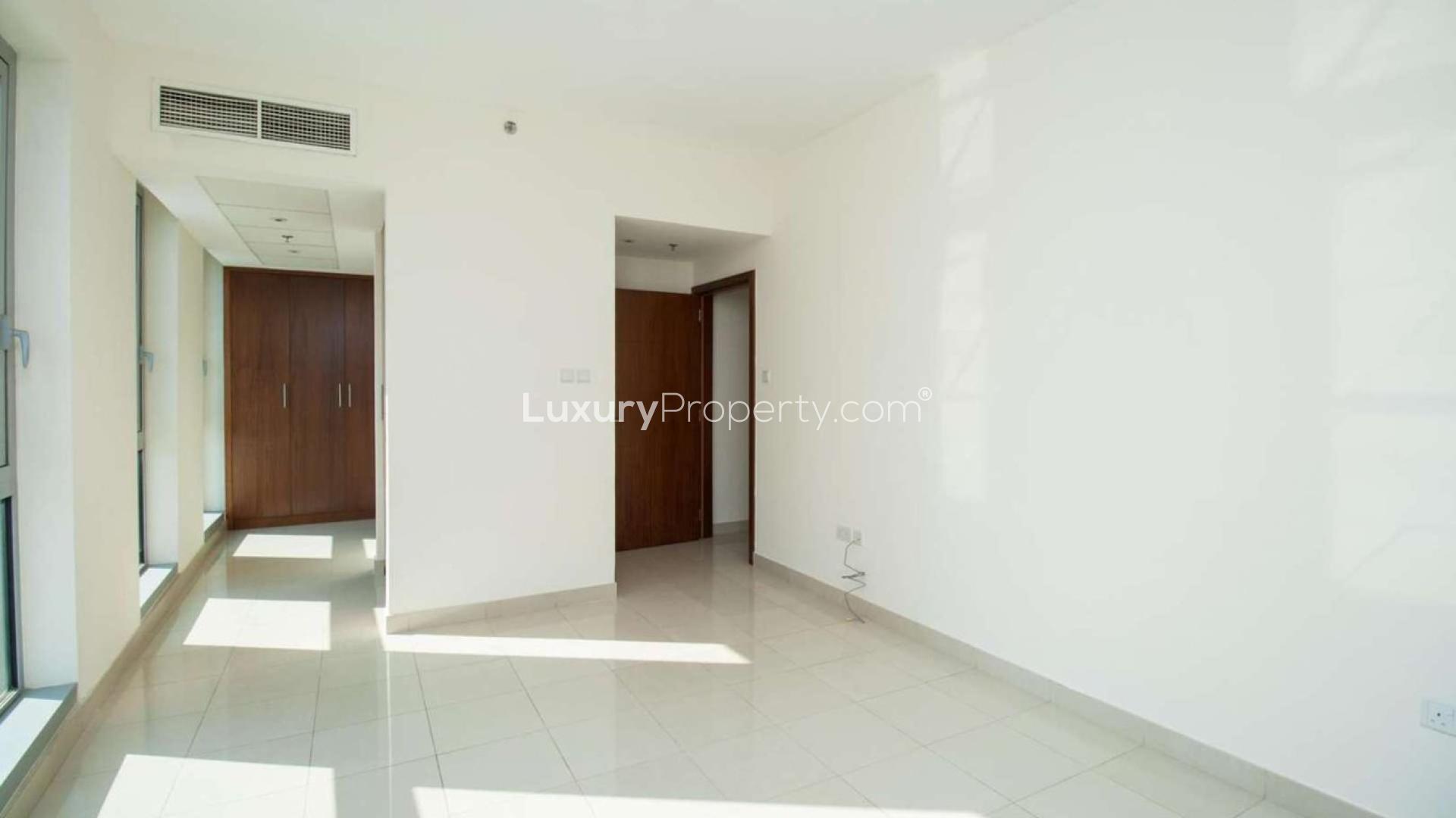 Bright interior of one-bedroom apartment in Standpoint Towers, Downtown Dubai for rent