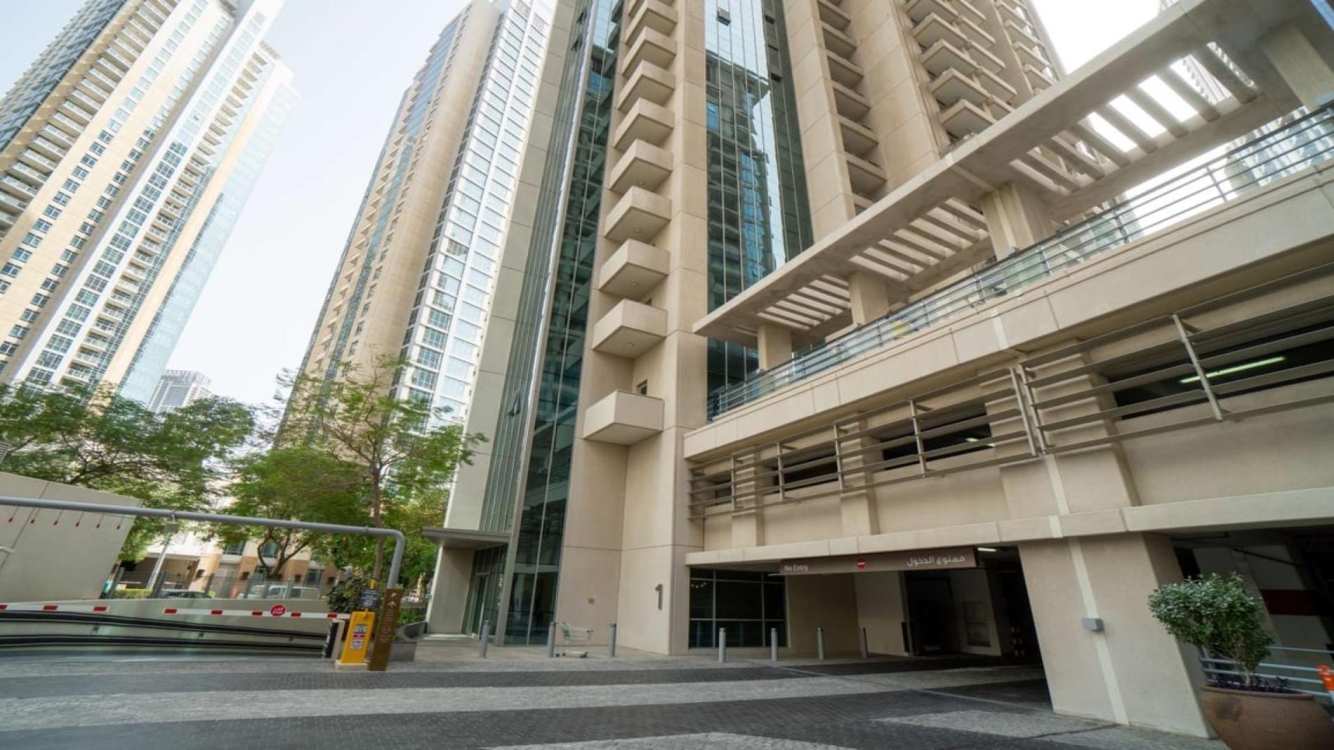Boulevard Central Towers exterior, Downtown Dubai apartment for rent, modern architecture, LP10892