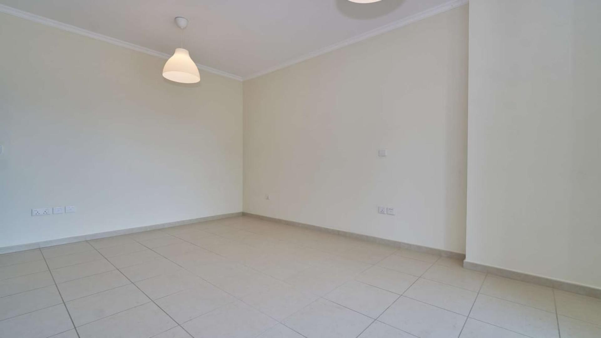 Spacious living area in one-bedroom apartment, The Residences, Downtown Dubai, for rent