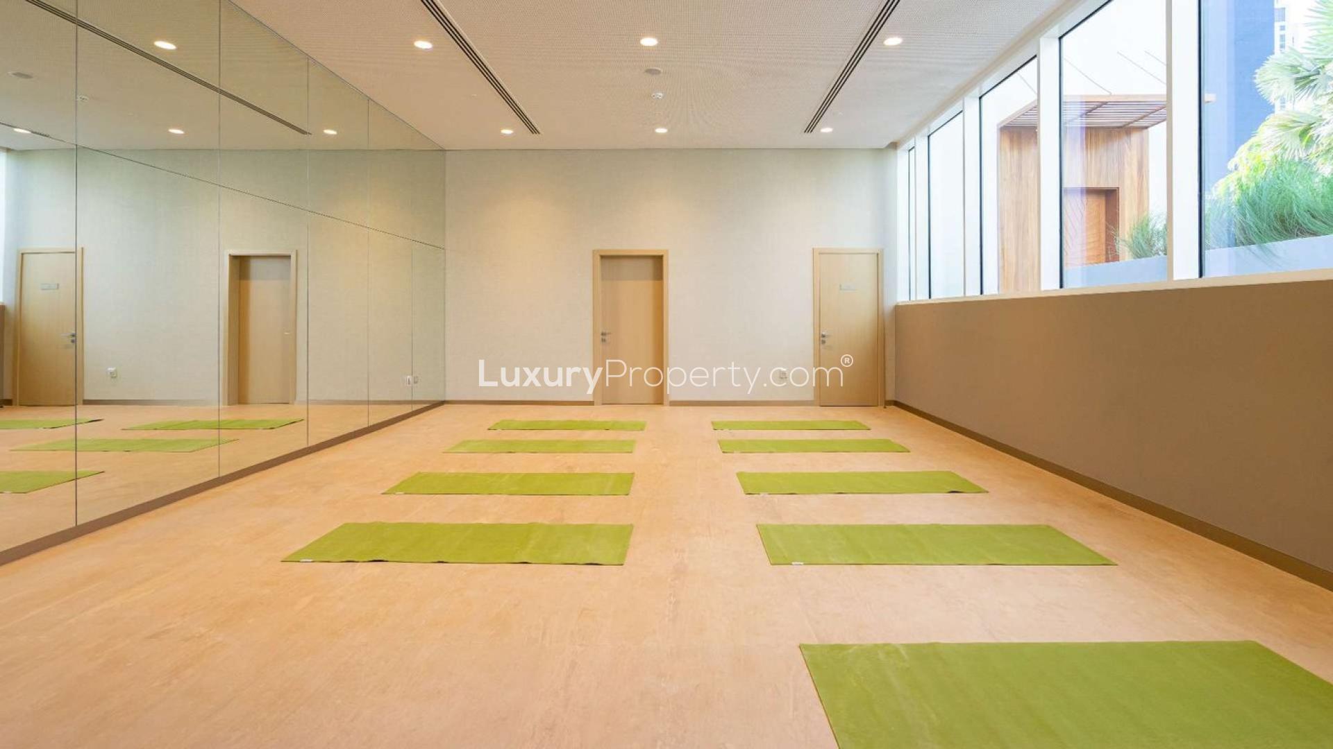 Modern living room in Banyan Tree Residences apartment, Jumeirah Lake Towers, Dubai