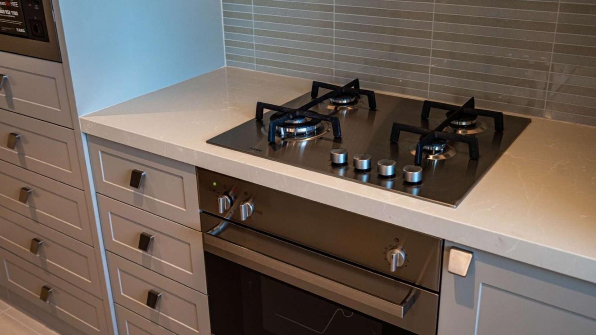 Balcony view of Burj Khalifa from one-bedroom apartment at The Address Fountain Views, Dubai