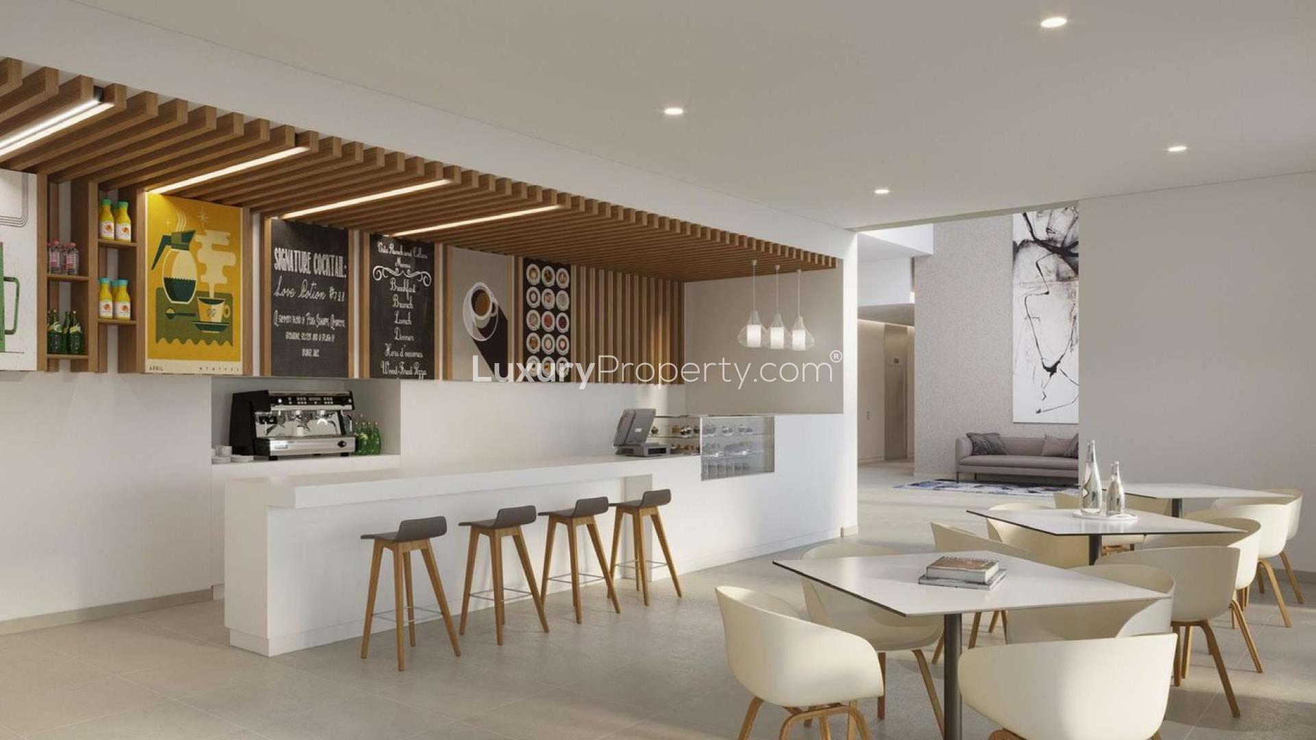 Luxurious living room in two-bedroom apartment, Park Ridge, Dubai Hills Estate, for sale