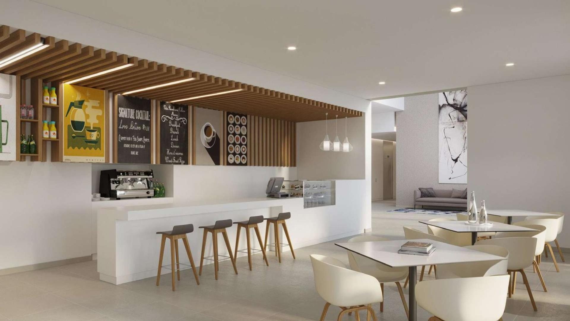 Luxurious living room in two-bedroom apartment, Park Ridge, Dubai Hills Estate, for sale