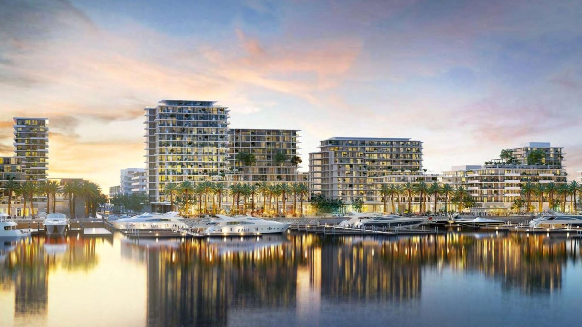 Luxurious living room with sea view in three-bedroom apartment, Seashore, Mina Rashid