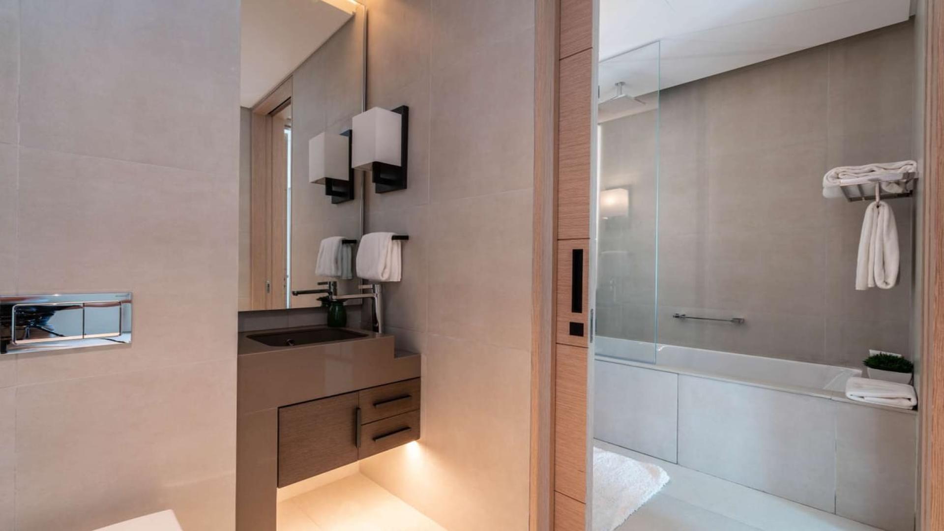 One-bedroom serviced apartment living room at The Address Jumeirah Resort, Jumeirah Beach Residence