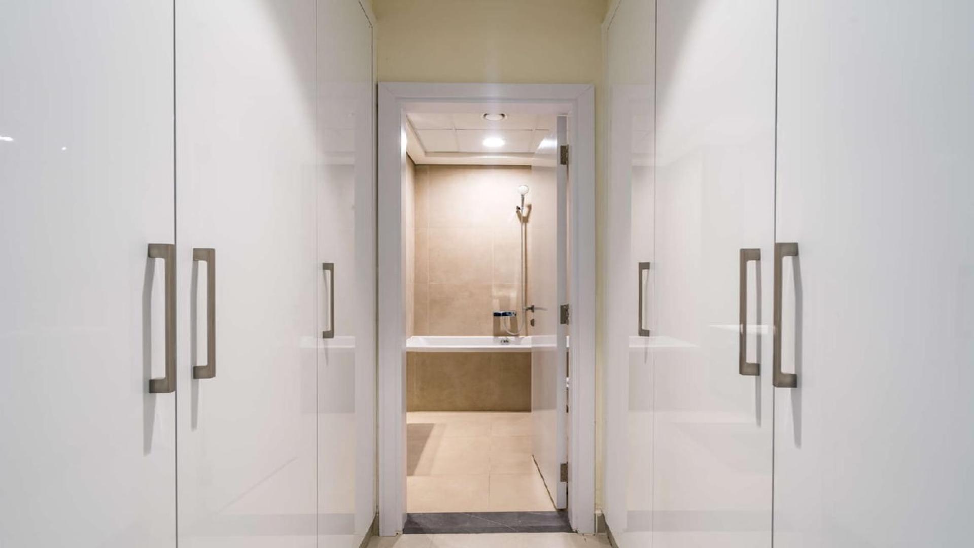 New York styled duplex apartment kitchen and living area in Marina Arcade Tower, Dubai Marina