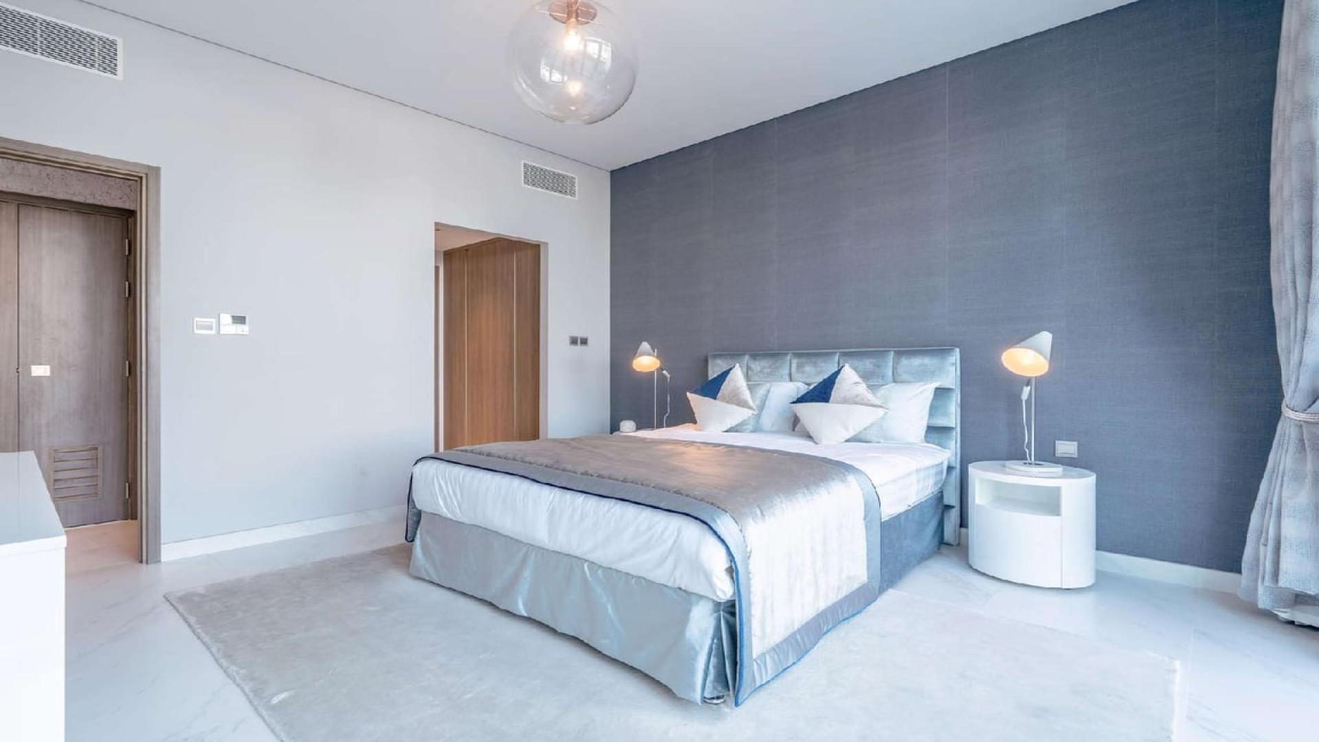 Modern bedroom in Orb Tower Apartment, District One Residences, Dubai, with elegant decor