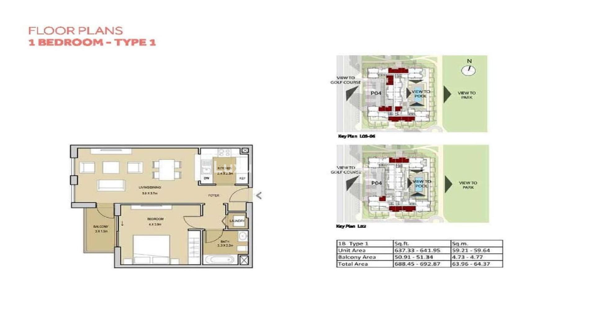 Lovely 1-bed apartment building exterior in Mudon Views, Dubai, with lush greenery