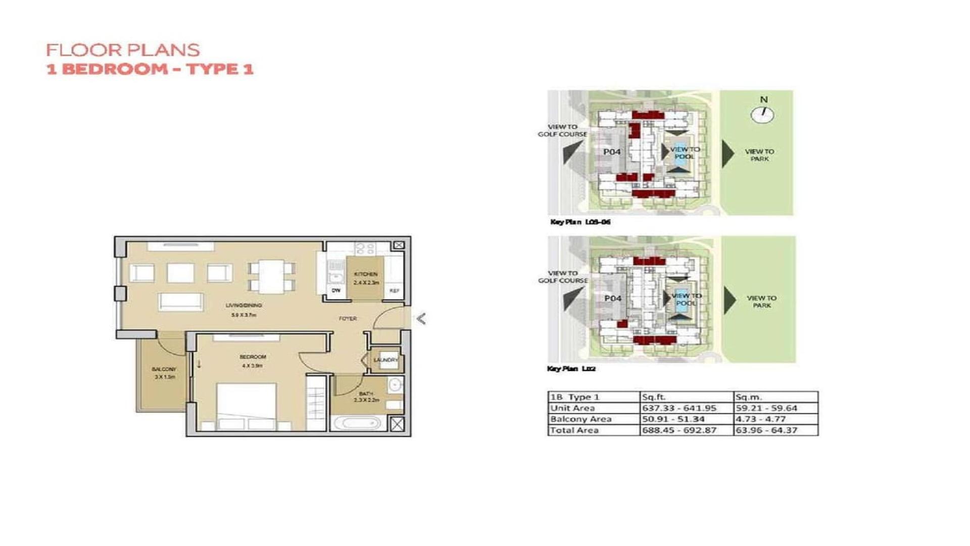 Lovely 1-bed apartment building exterior in Mudon Views, Dubai, with lush greenery