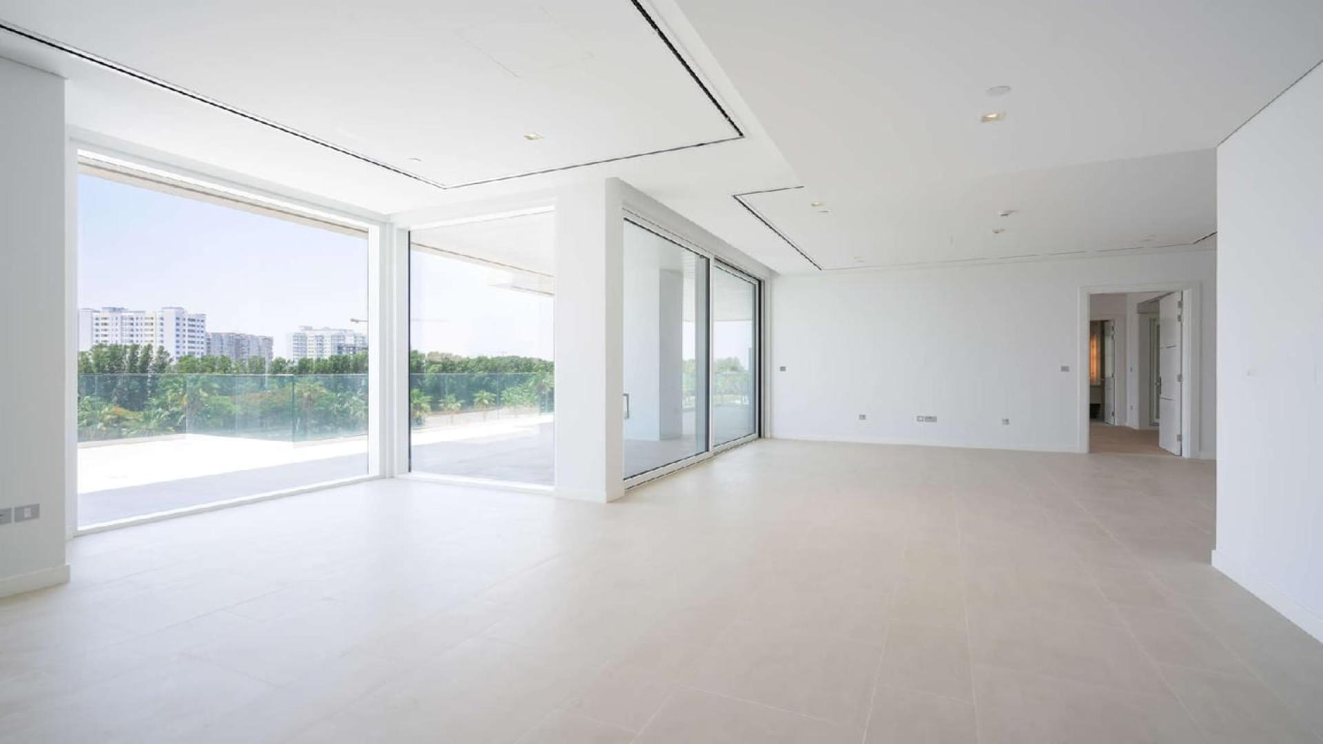 Modern kitchen in 1-bedroom apartment for rent, Seventh Heaven, Al Barari