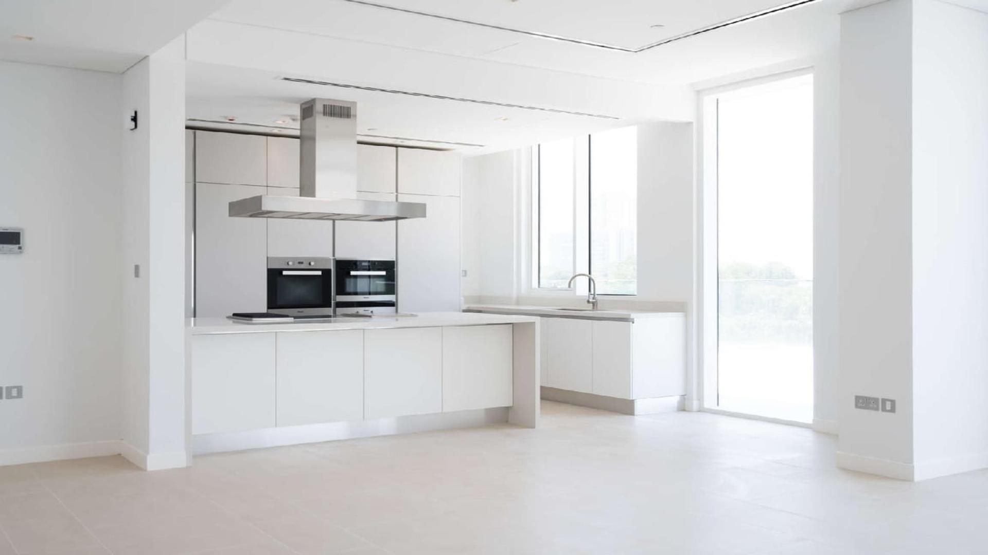 Modern kitchen in 1-bedroom apartment, Seventh Heaven, Al Barari, for sale, bright and spacious