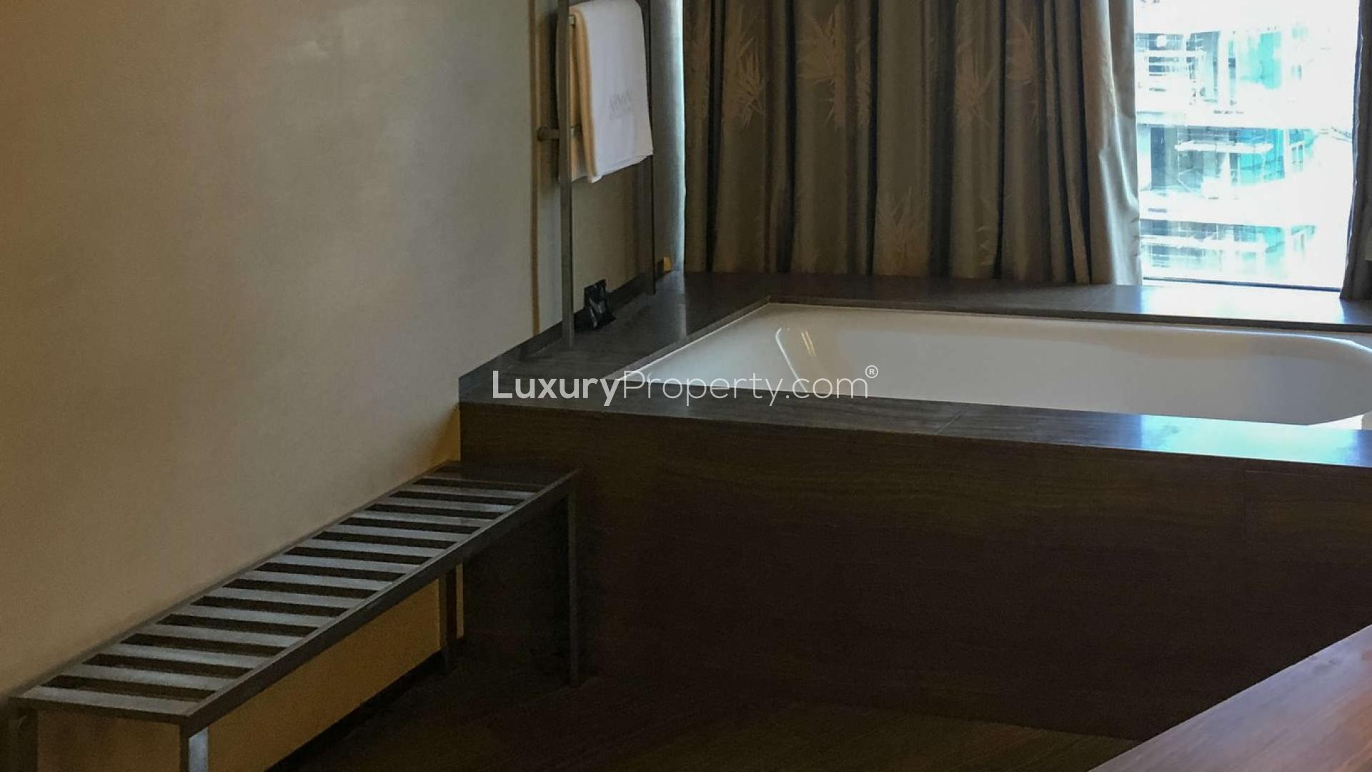 Luxurious living room in Armani Residences apartment, Burj Khalifa, Downtown Dubai, for sale
