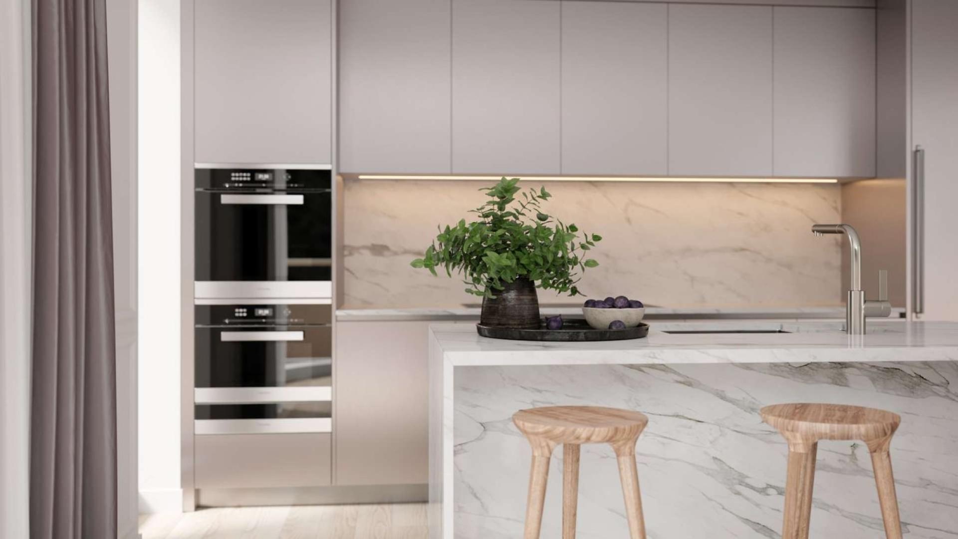 Stylish apartment building exterior in W1 Place, London, available for sale