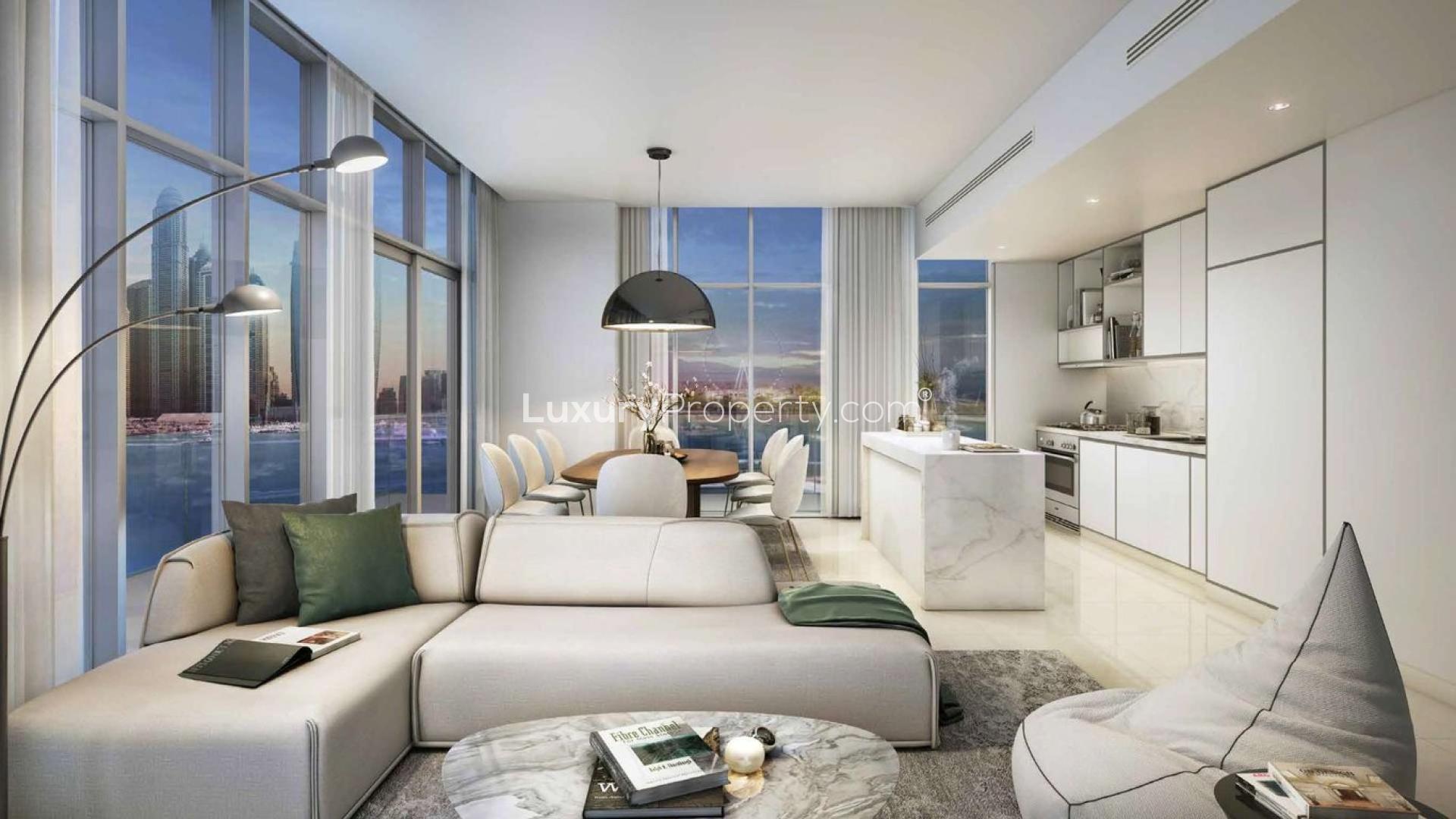 Beachfront one-bedroom apartment with stunning Dubai Harbour skyline view, Emaar Beachfront, for sale