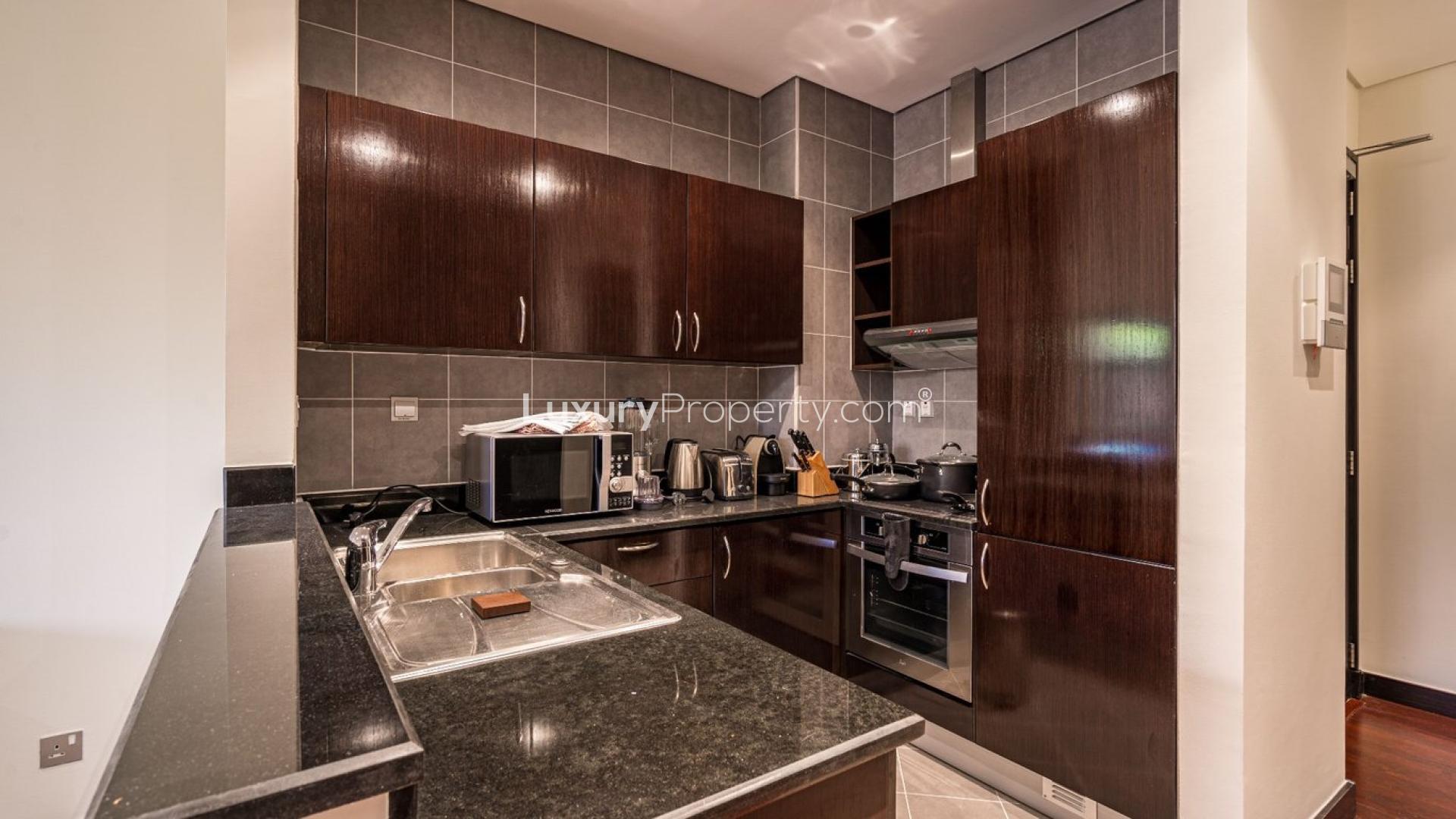 Living room view in Anantara North Residence, Palm Jumeirah apartment for sale