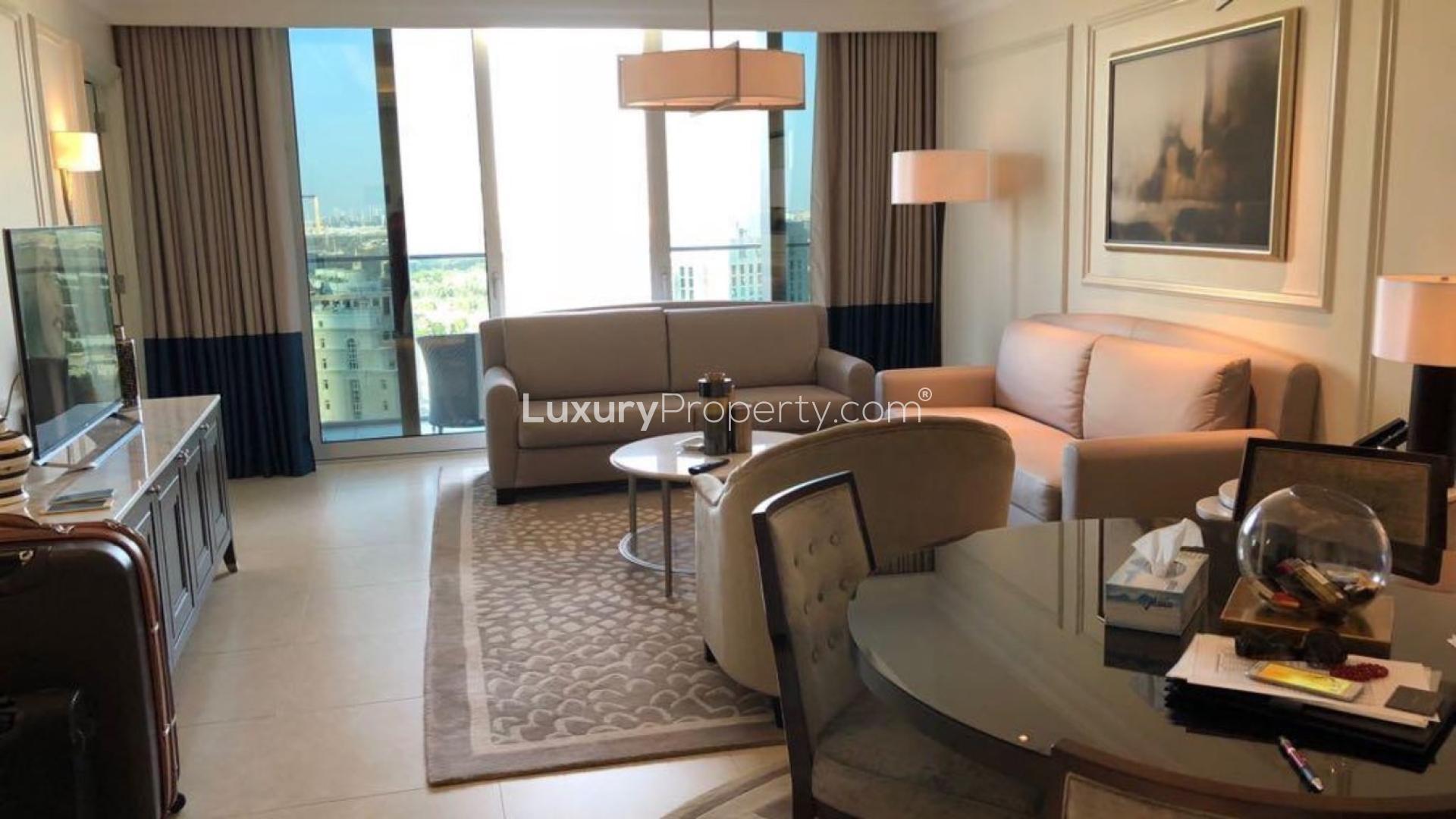 Modern kitchen in furnished one-bed apartment, The Address The BLVD, Downtown Dubai