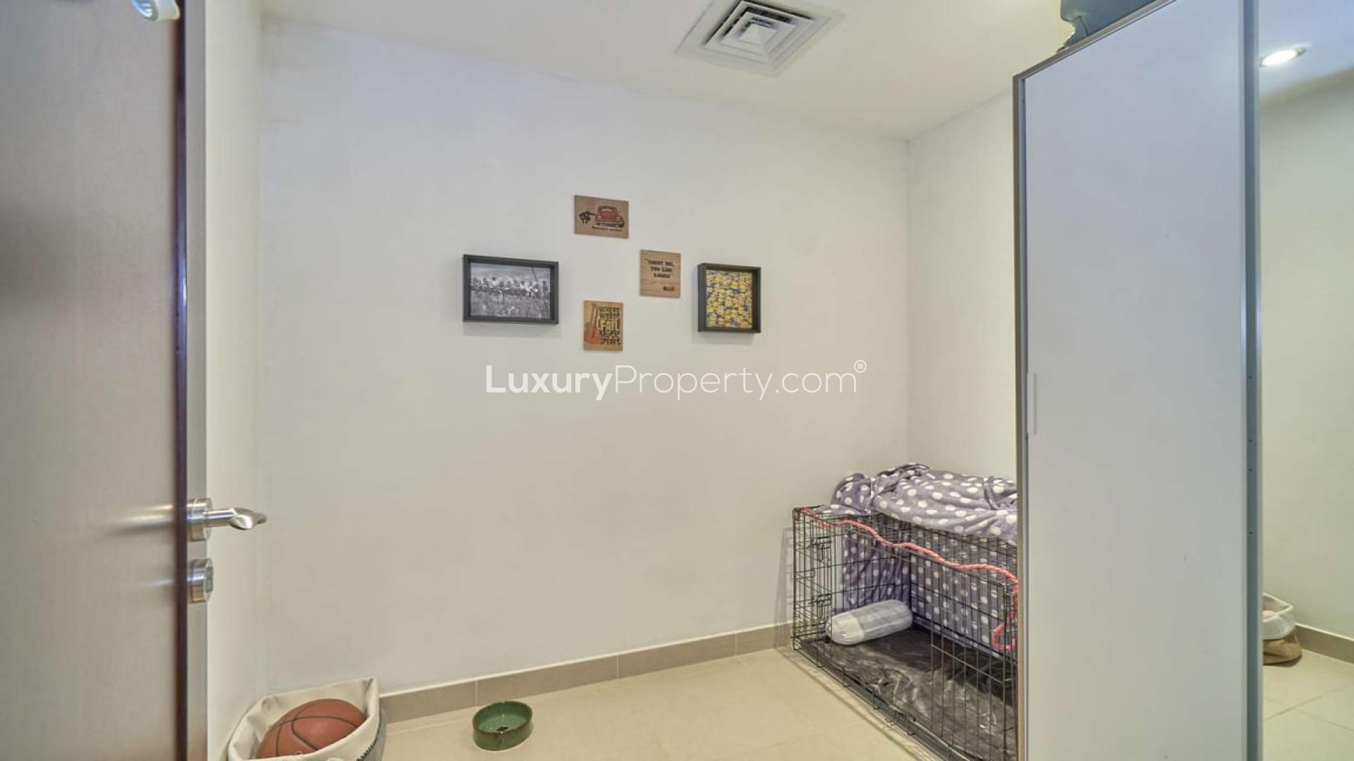 "Balcony view from cosy one-bedroom apartment in Mosela Waterside Residences, The Views, for sale.",Cozy one-bedroom apartment interior in Mosela Waterside Residences, The Views, for sale