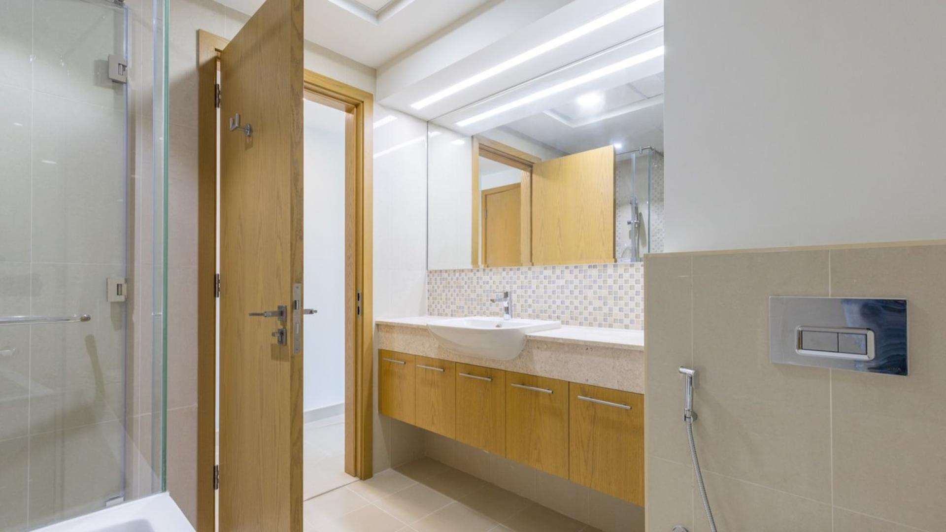 Aerial view of Bellevue Towers apartment, Downtown Dubai skyline, modern architecture