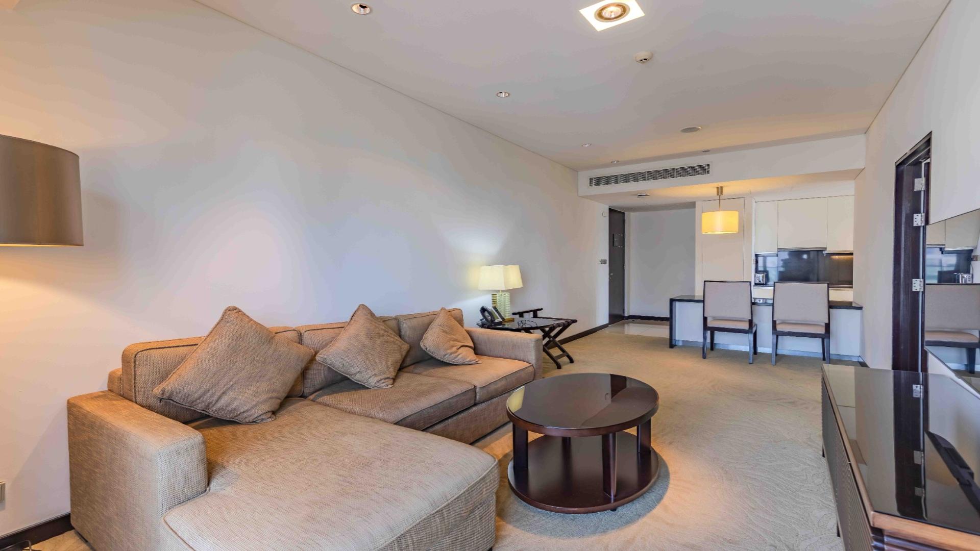 High-floor apartment view of Dubai Marina skyline and waterway from The Address Dubai Marina