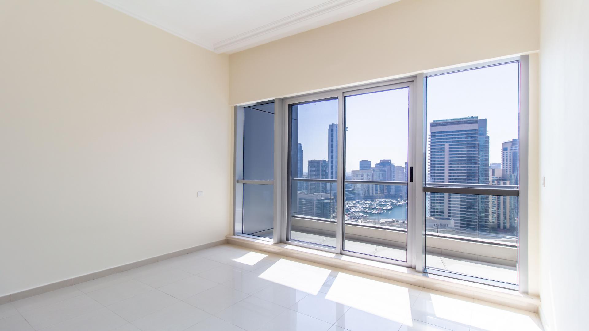 "Stunning view of Dubai Marina skyline from Bay Central apartment for rent.",Elegant 1-bedroom apartment with marina views in Bay Central, Dubai Marina