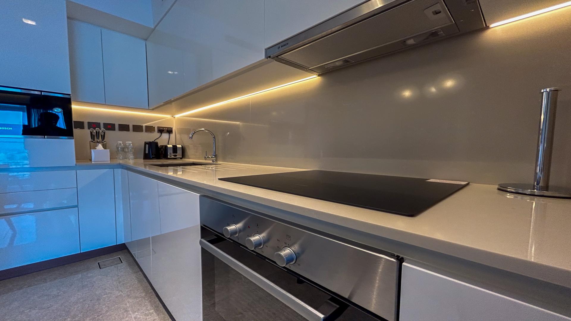 Luxury 1-bedroom apartment interior with modern decor, Dubai Creek Harbour, Address Harbour Point