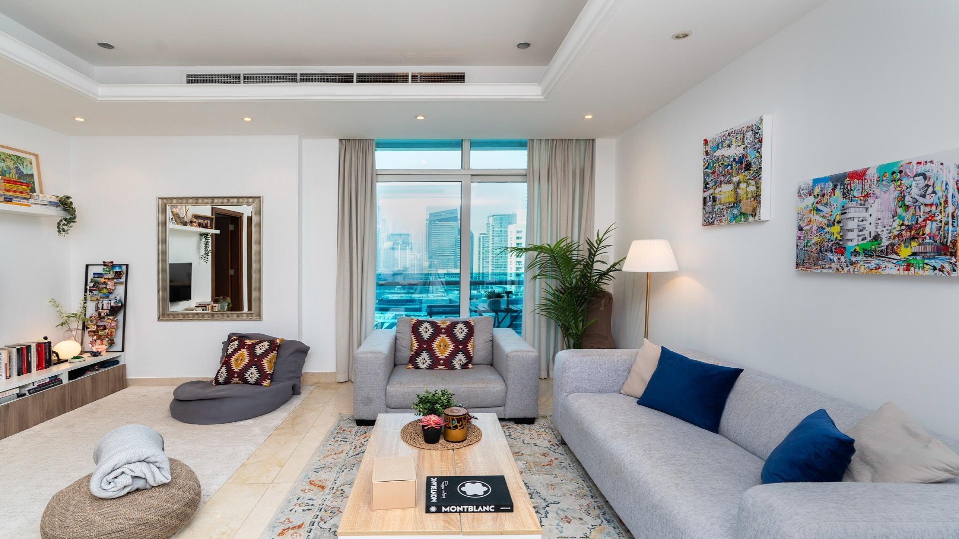 Furnished 1-bedroom apartment with full marina view in Orra Marina, Dubai Marina for rent