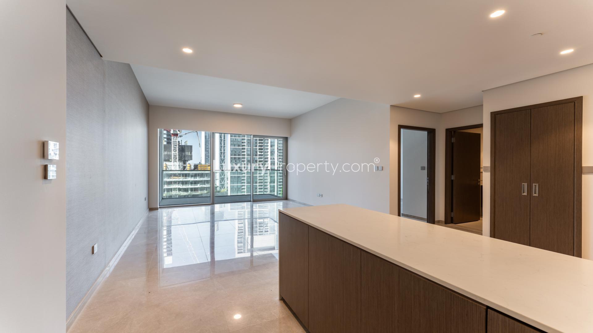High-end apartment interior with modern kitchen in Opera District, Downtown Dubai
