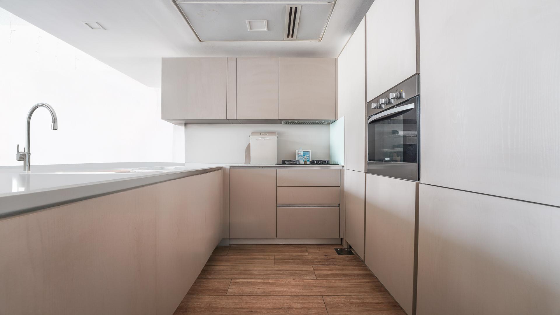 Balcony view from vacant 1-bed apartment for rent at East 40, Al Furjan