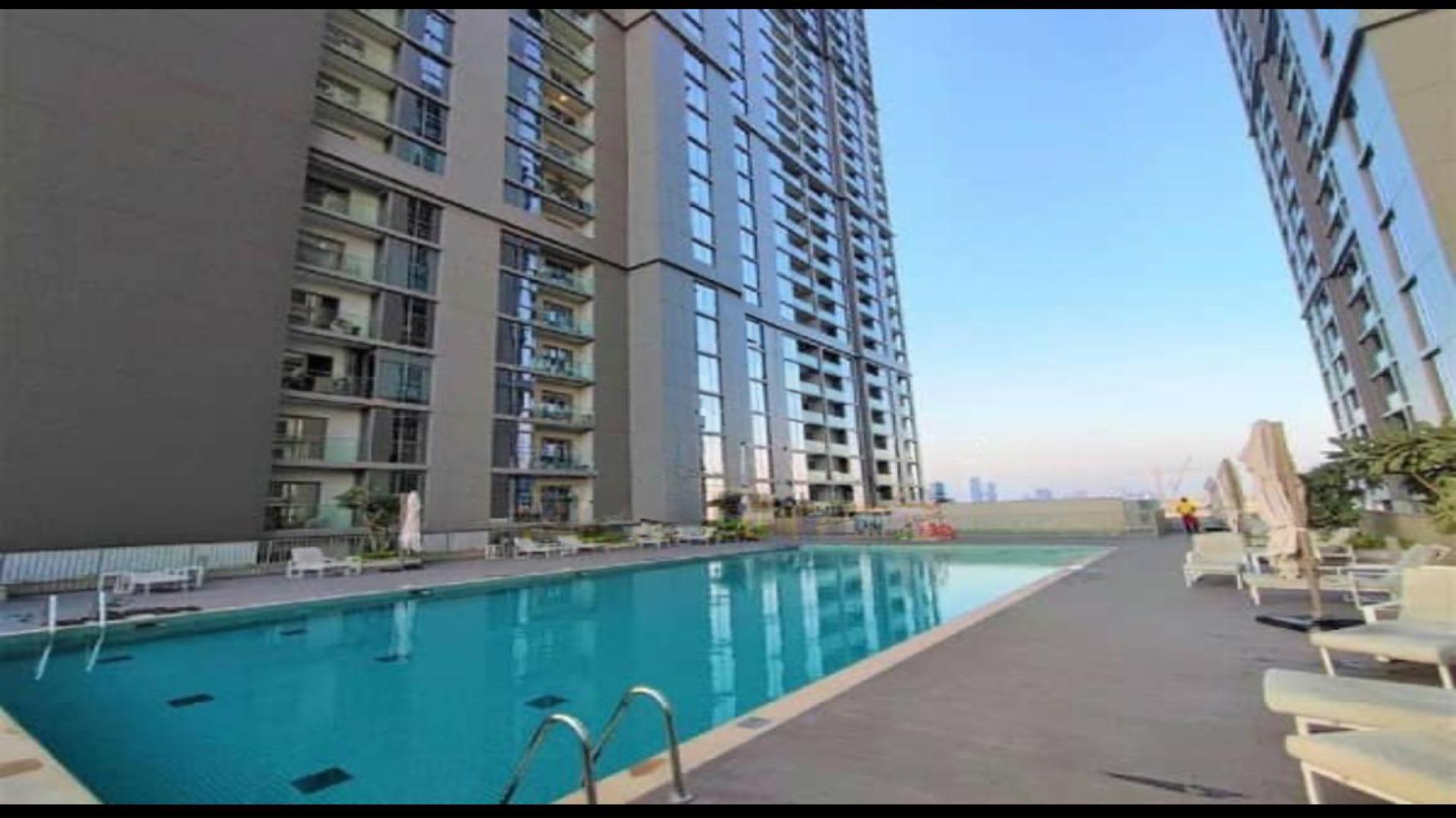 Fully furnished living room in Sobha Creek Vistas Tower B apartment, Sobha Hartland