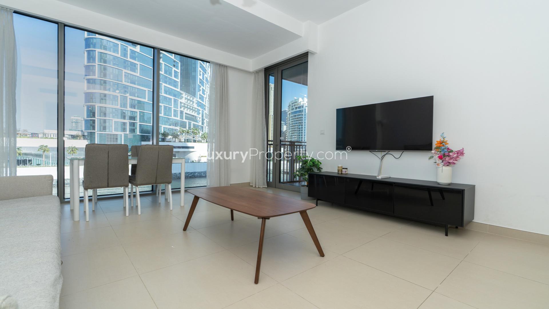Sea view from 5242 Tower 1, Dubai Marina apartment for rent, chiller-free, fully furnished