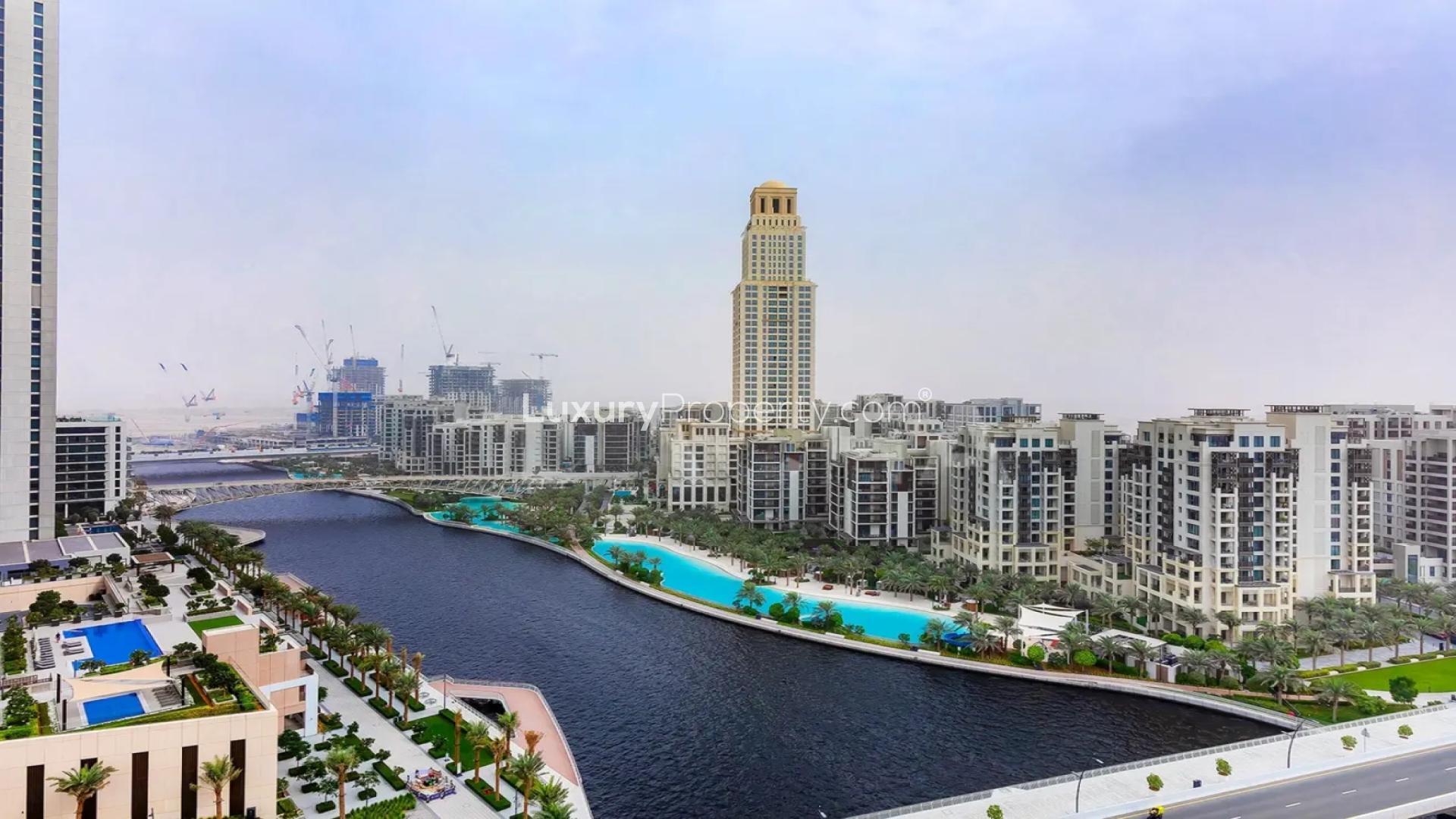 Lagoon View 1 Bedroom Apartment for Rent at The Cove Building 1 in Dubai Creek Harbour