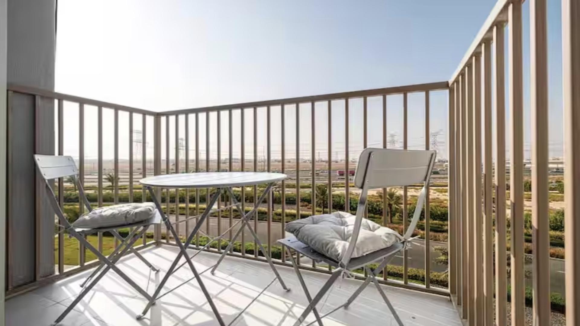 Modern living room in Dubai Hills Estate apartment, Collective 2.0 Tower B, for rent